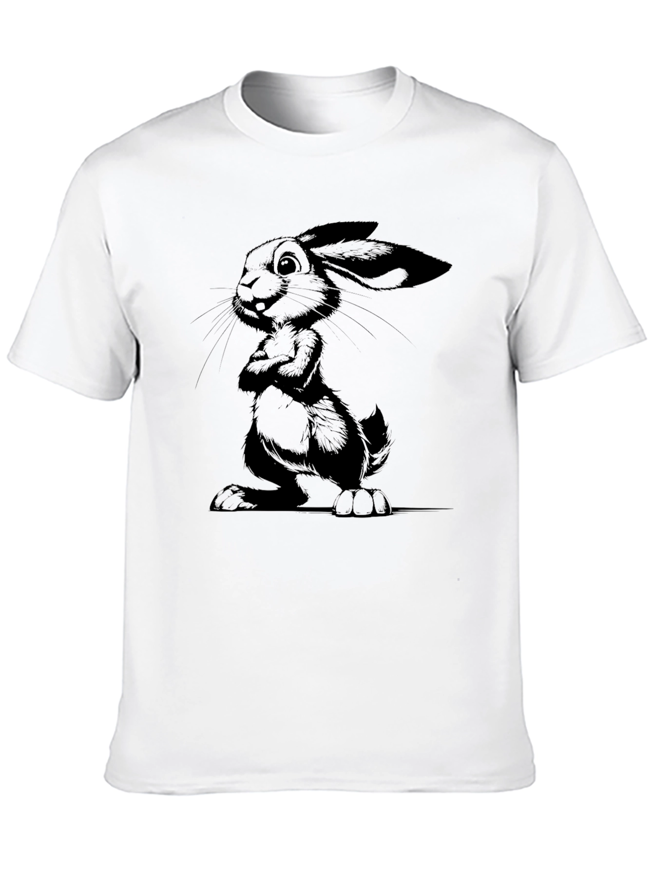 Black Black Rabbit Graphic Tee - Men's Stylish Casual Shirt view 10