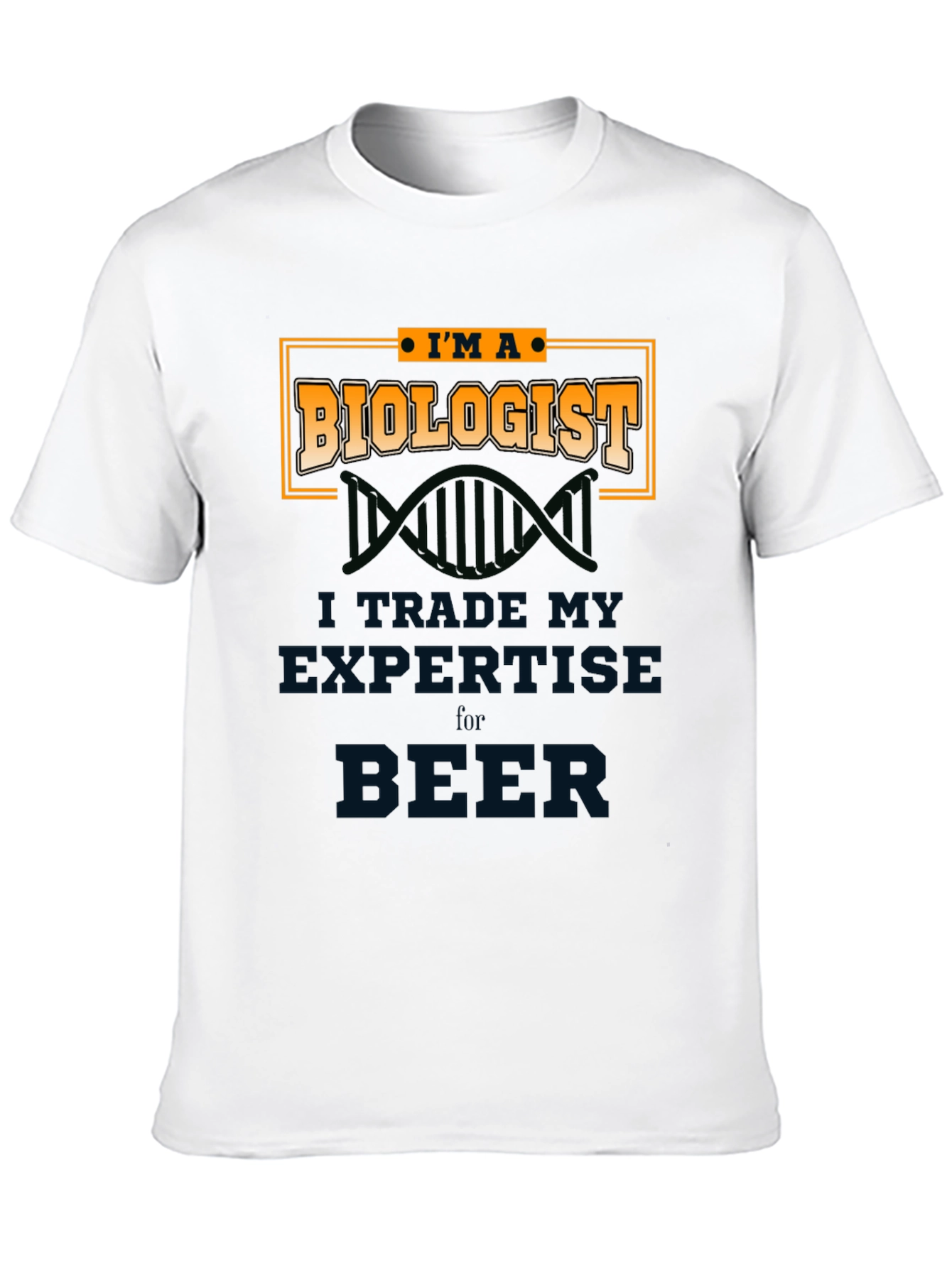 Black Biologist T-Shirt - Trade Expertise for Beer view 10