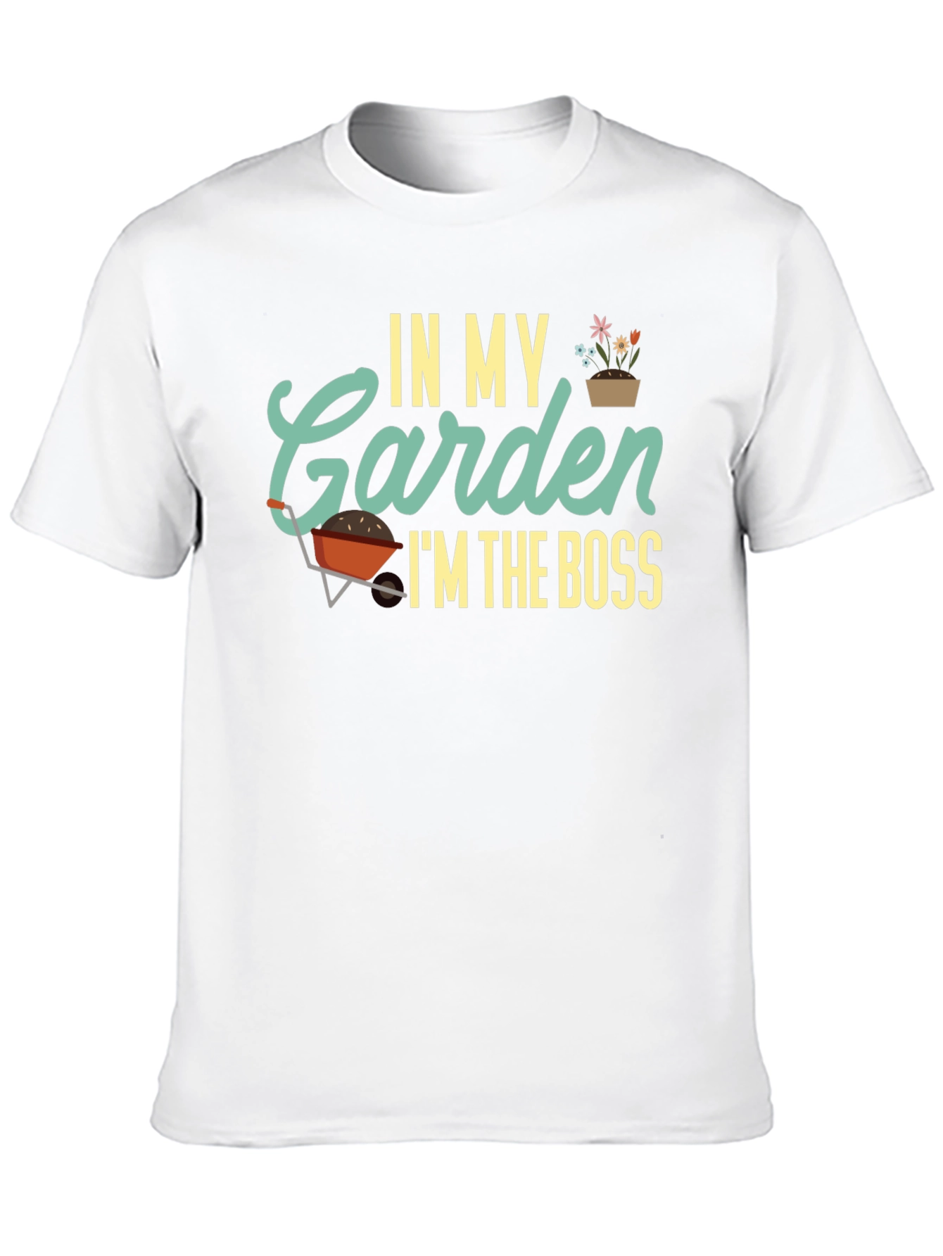 Black In My Garden I'm The Boss Black T-Shirt view 10