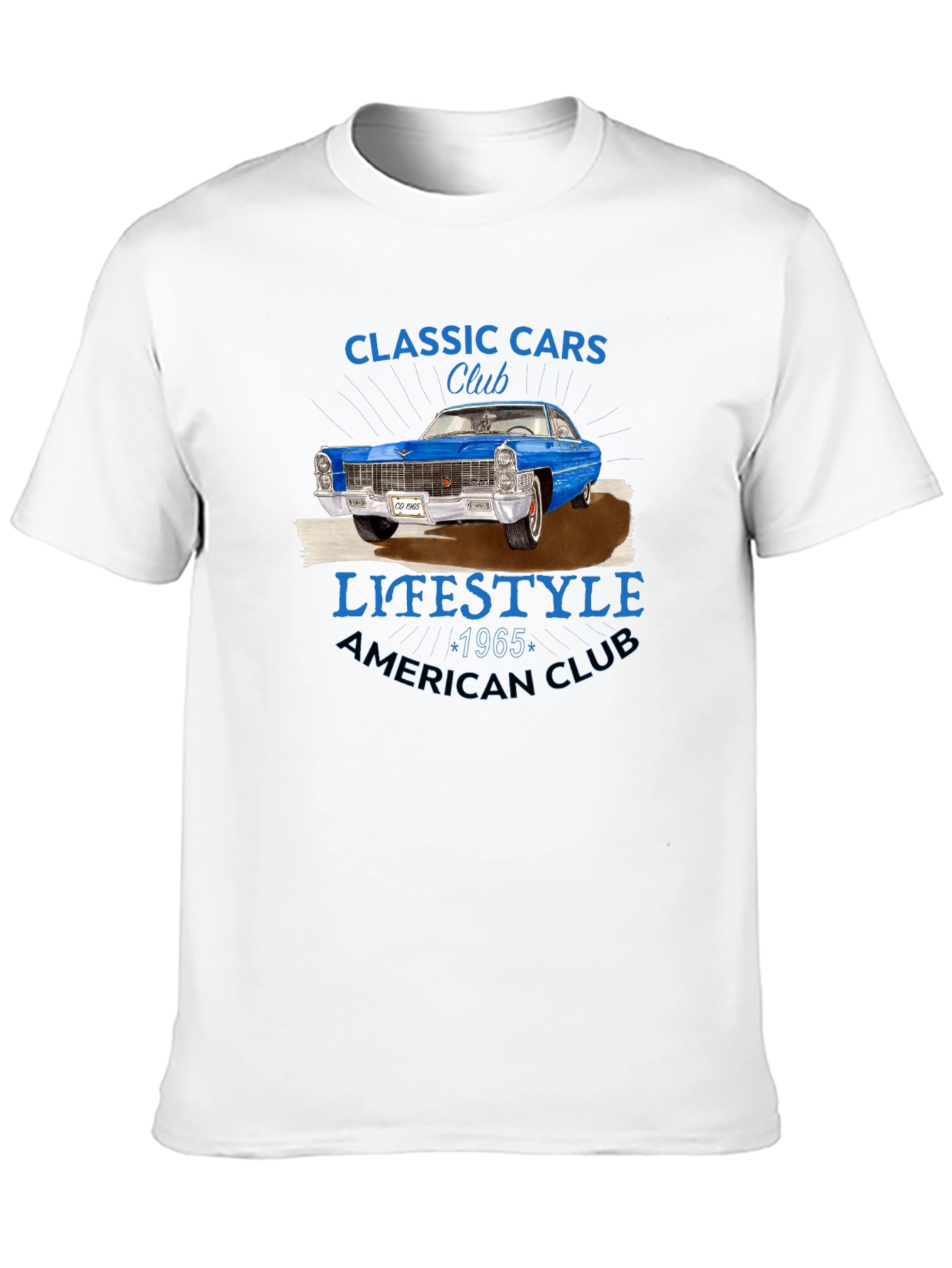 Black Classic Cars Club 1965 T-Shirt view 10