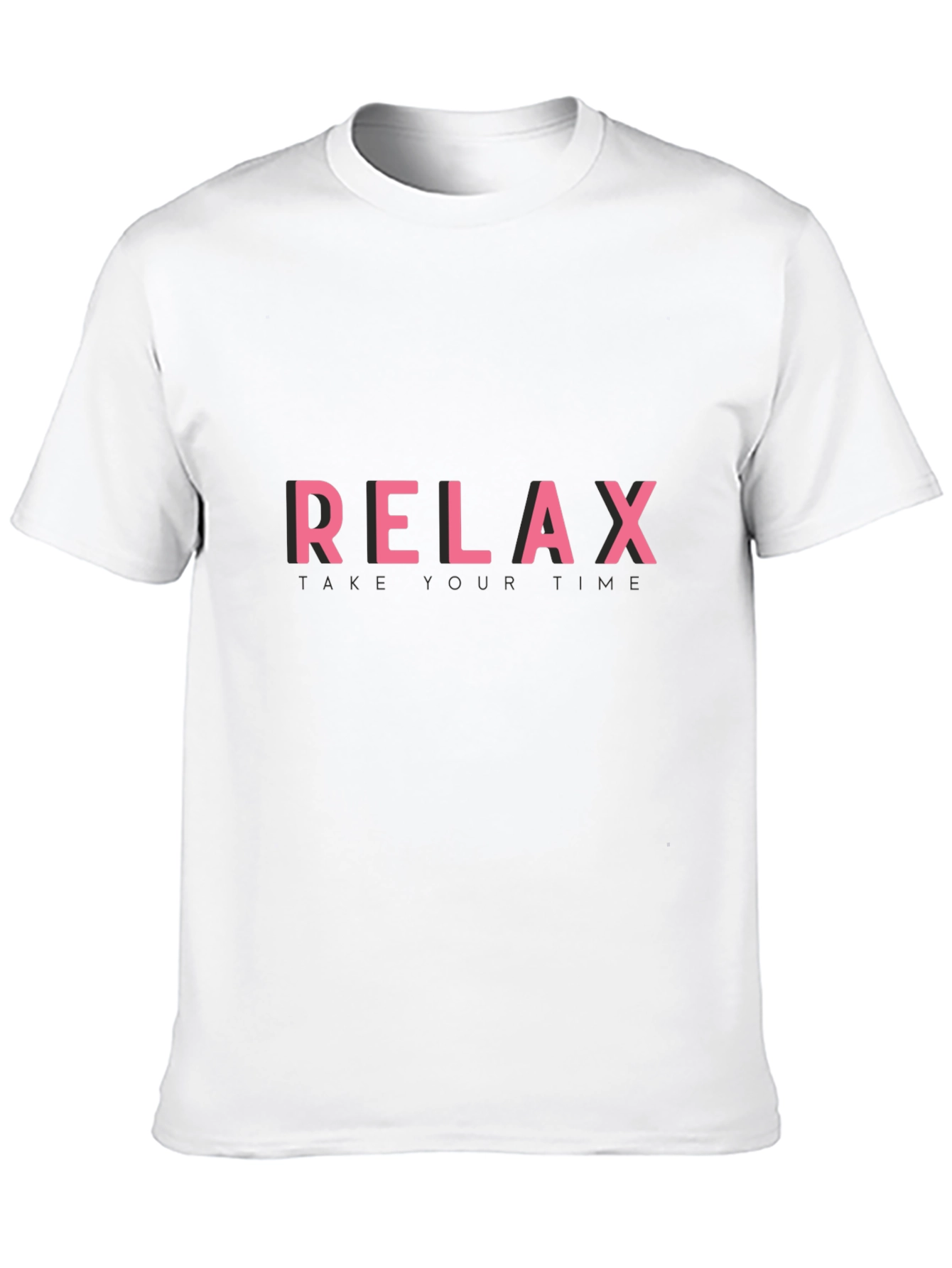 Black Relax Graphic Print Black T-Shirt view 10