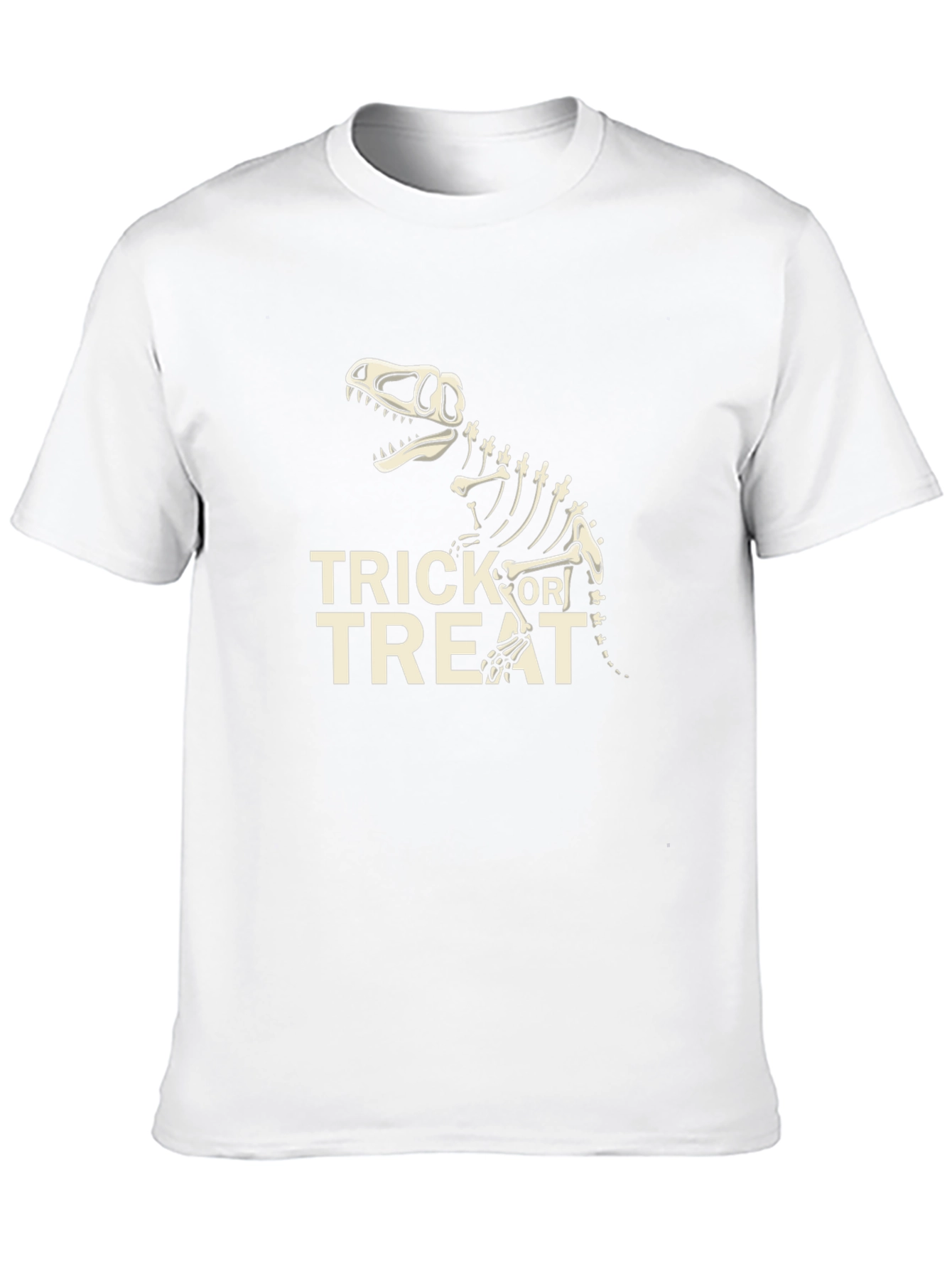 Black Dino Trick or Treat Halloween T-Shirt view 10