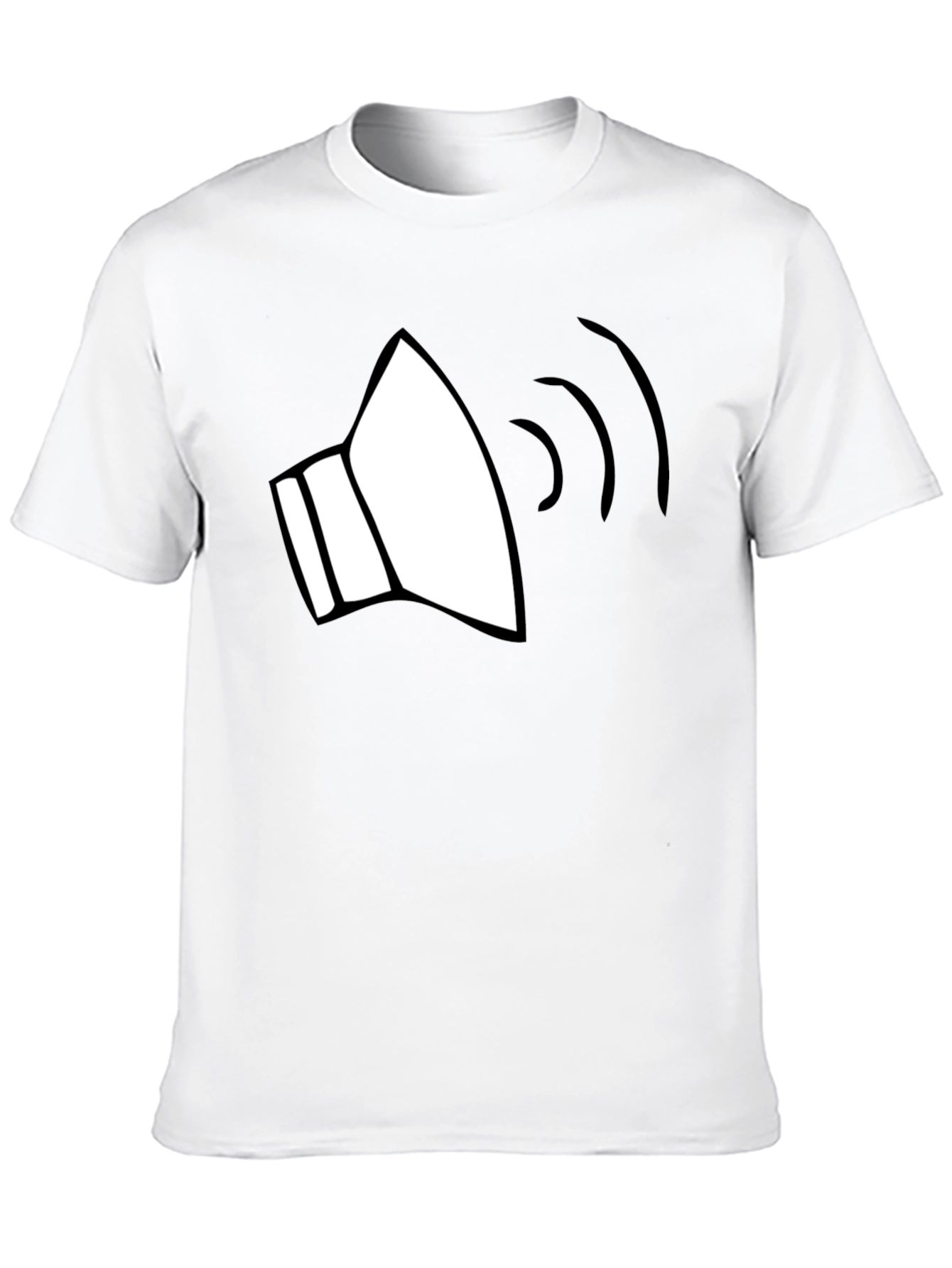 Black Sound Wave Graphic Tee - Black Cotton Blend view 10