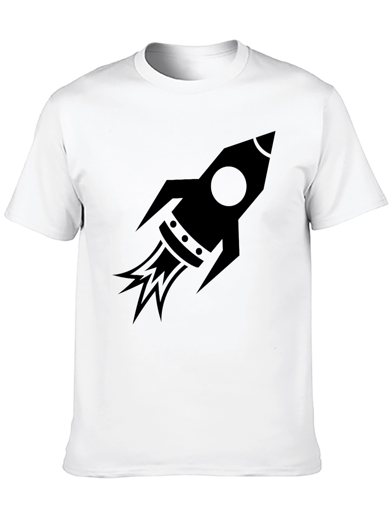 Black Rocket Graphic Tee - Black Cotton Blend view 10