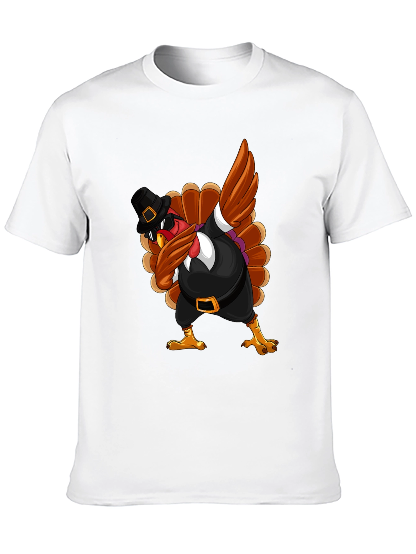 Thanksgiving Turkey Dabbing T-Shirt - 10