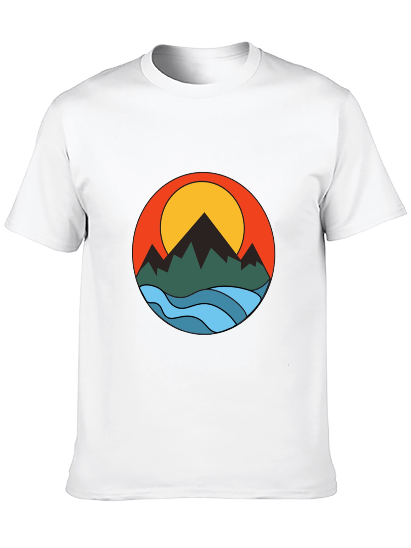 Black Mountain Sunset Graphic Tee - Black view 10
