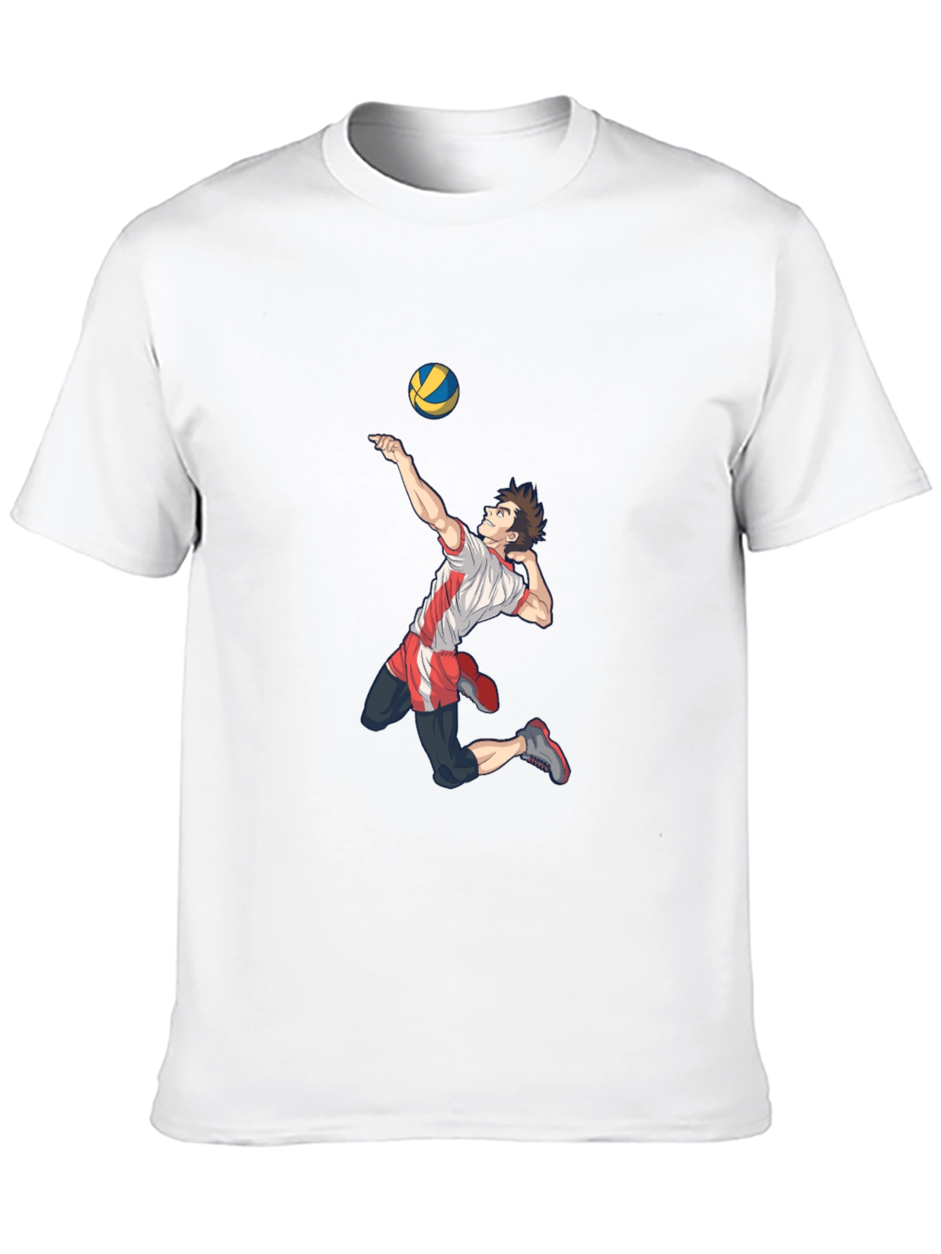 Black Volleyball Anime Graphic T-Shirt view 10