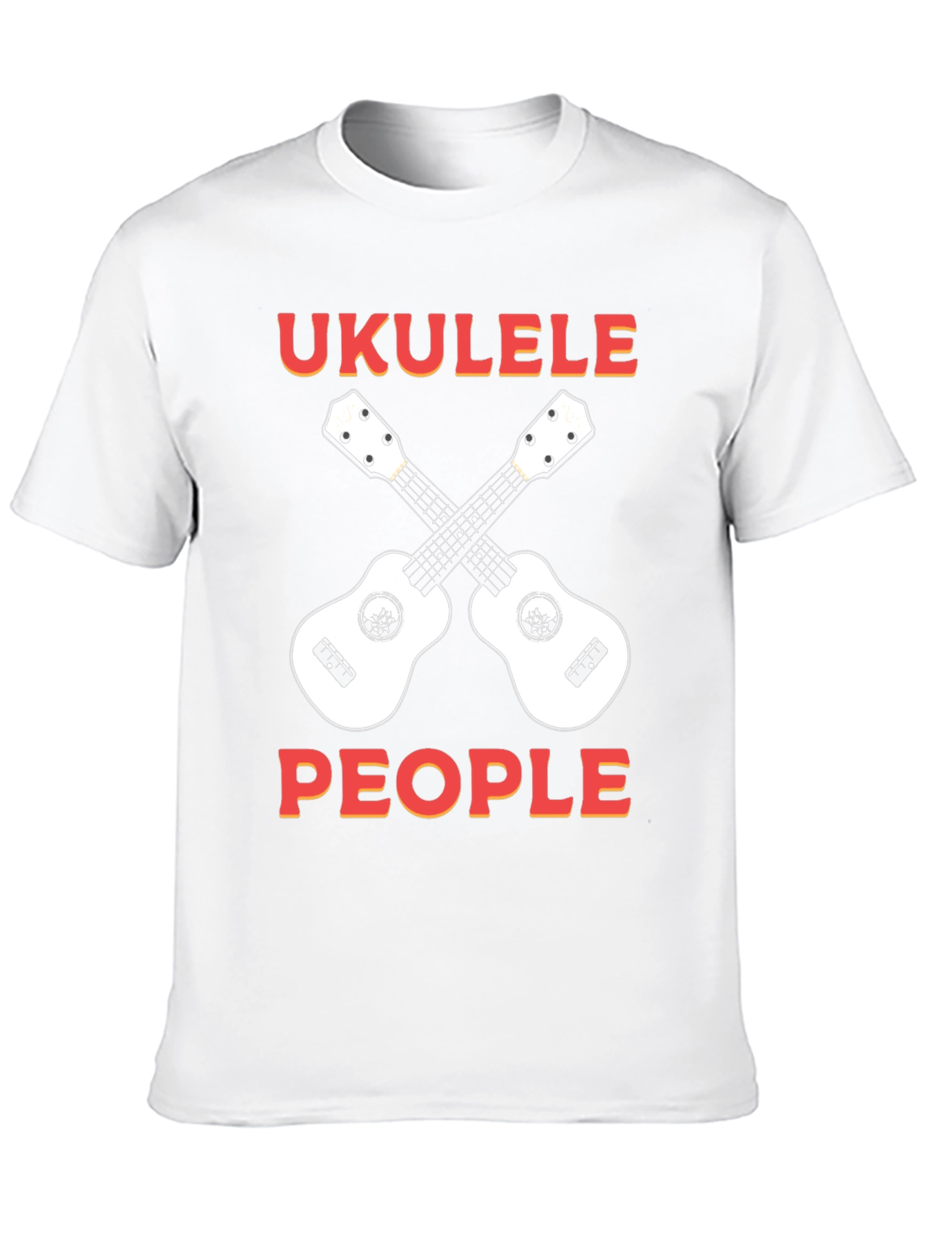 Black Ukulele People Graphic T-Shirt view 10