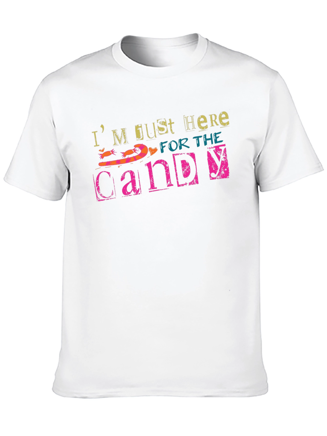 Black Just Here for the Candy Black T-Shirt view 10