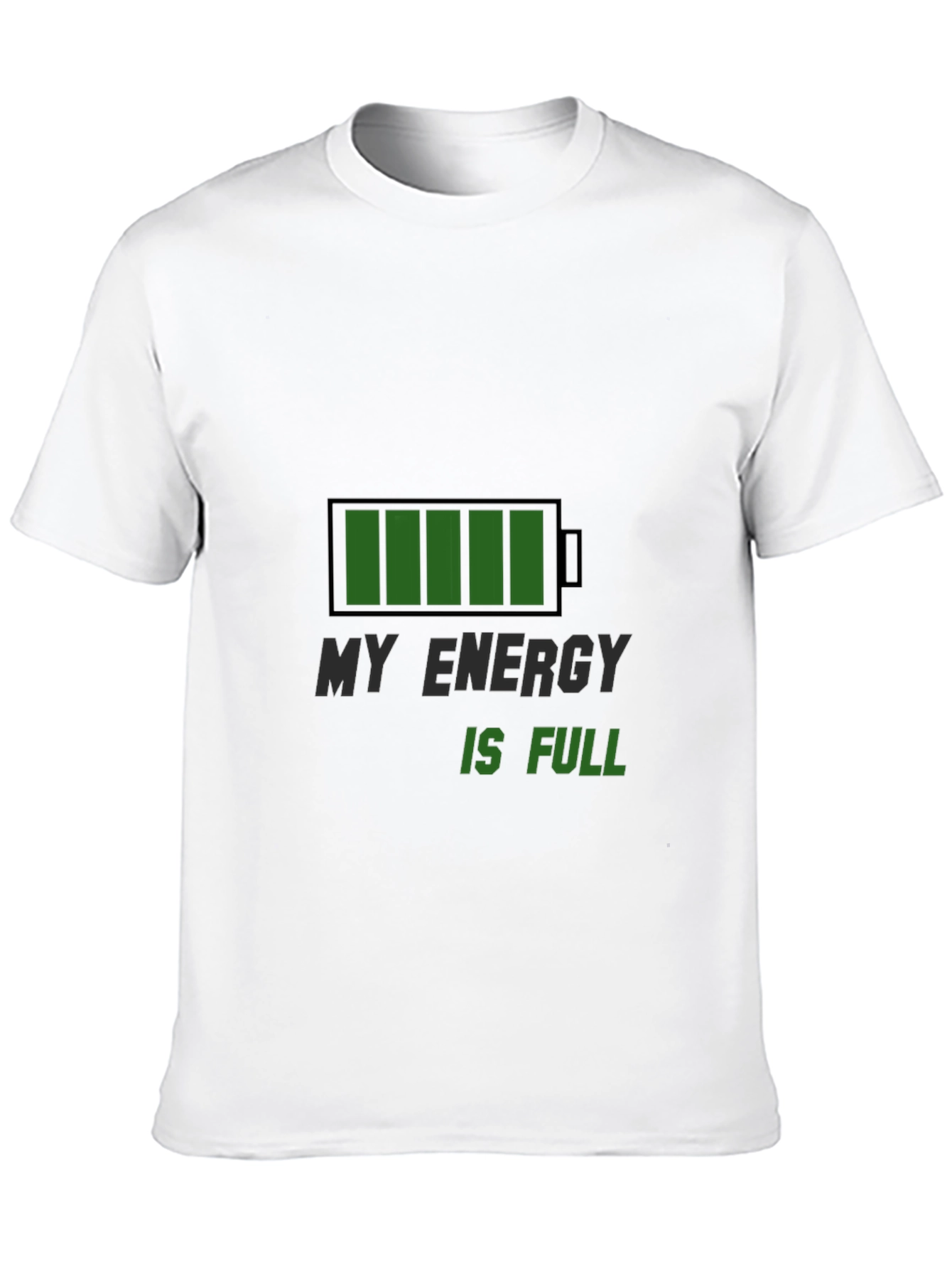 Black Full Energy T-Shirt - Recharge Your Style! view 10