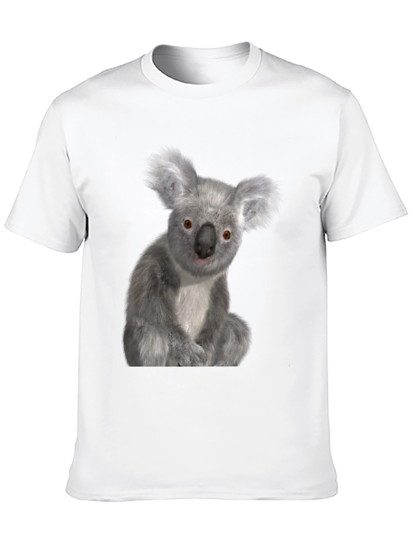 Black Koala Graphic Tee - Black Cotton Comfort view 10