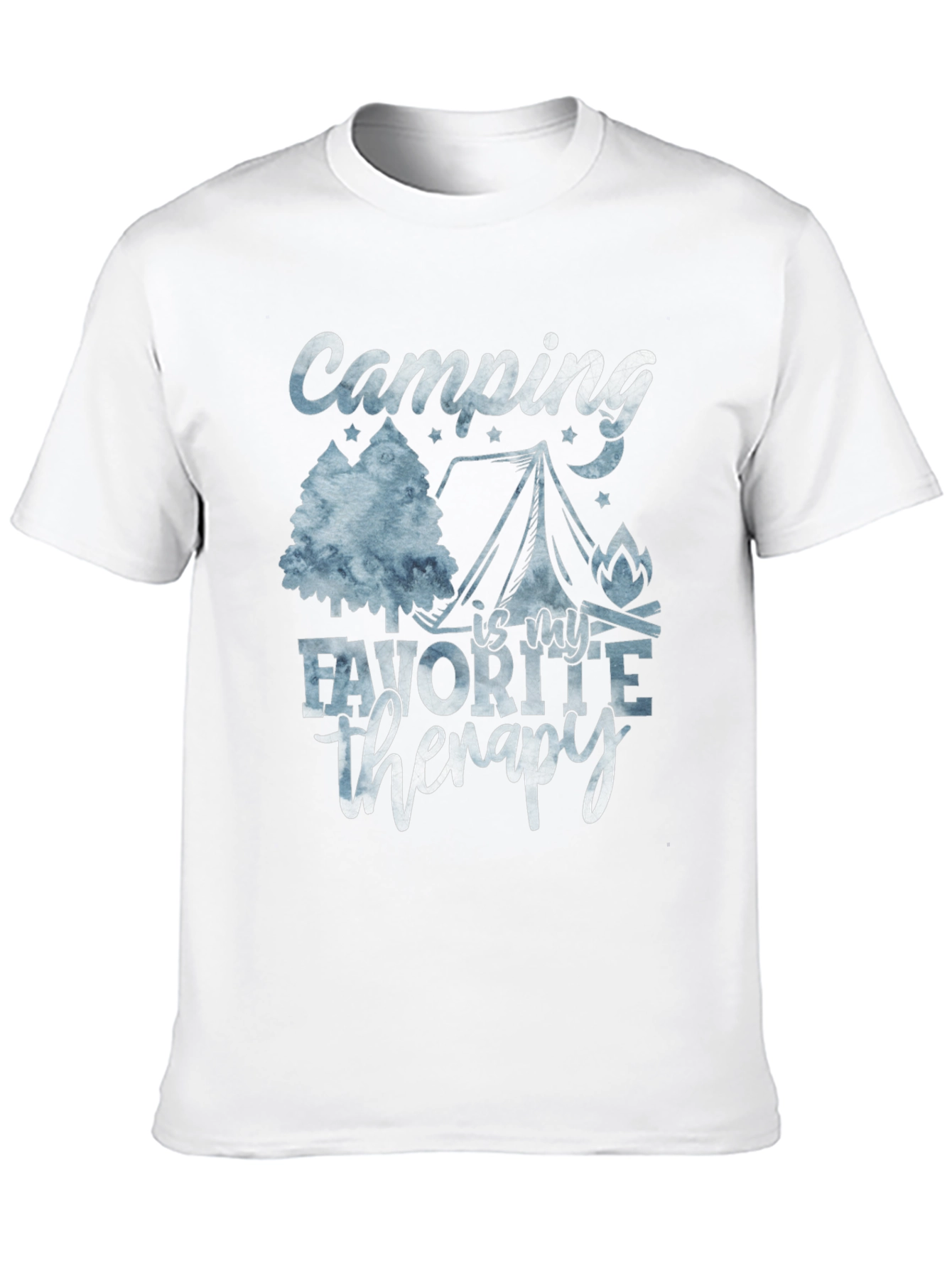 Black Camping Is My Therapy Graphic T-Shirt view 10