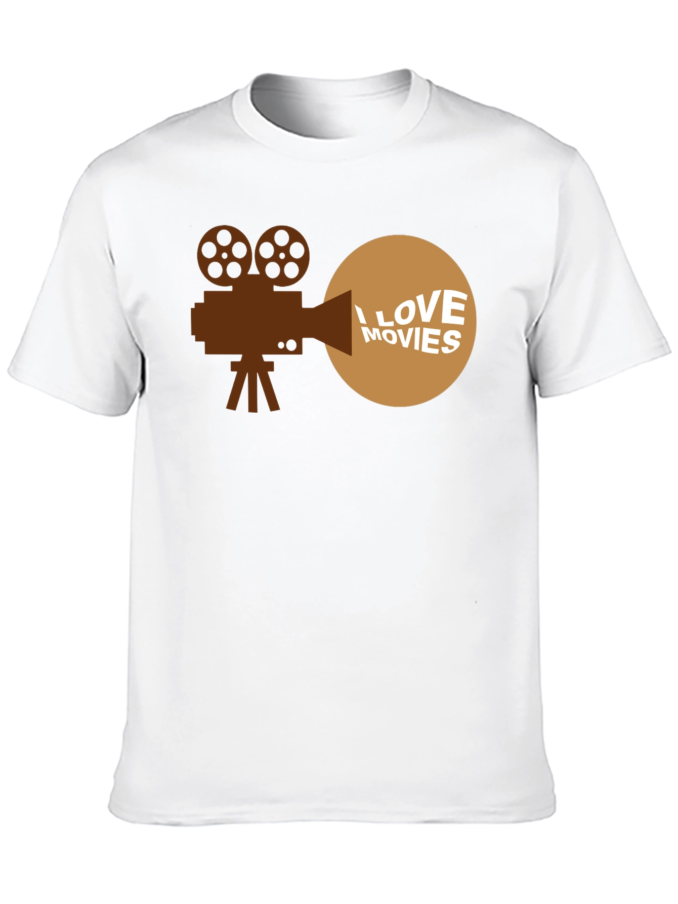 Black I Love Movies T-Shirt - Classic Film Fan Tee view 10