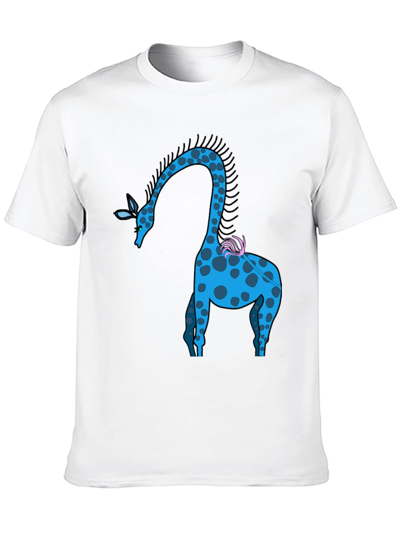 Black Cool Giraffe Graphic Tee - Stylish Casual Wear view 10