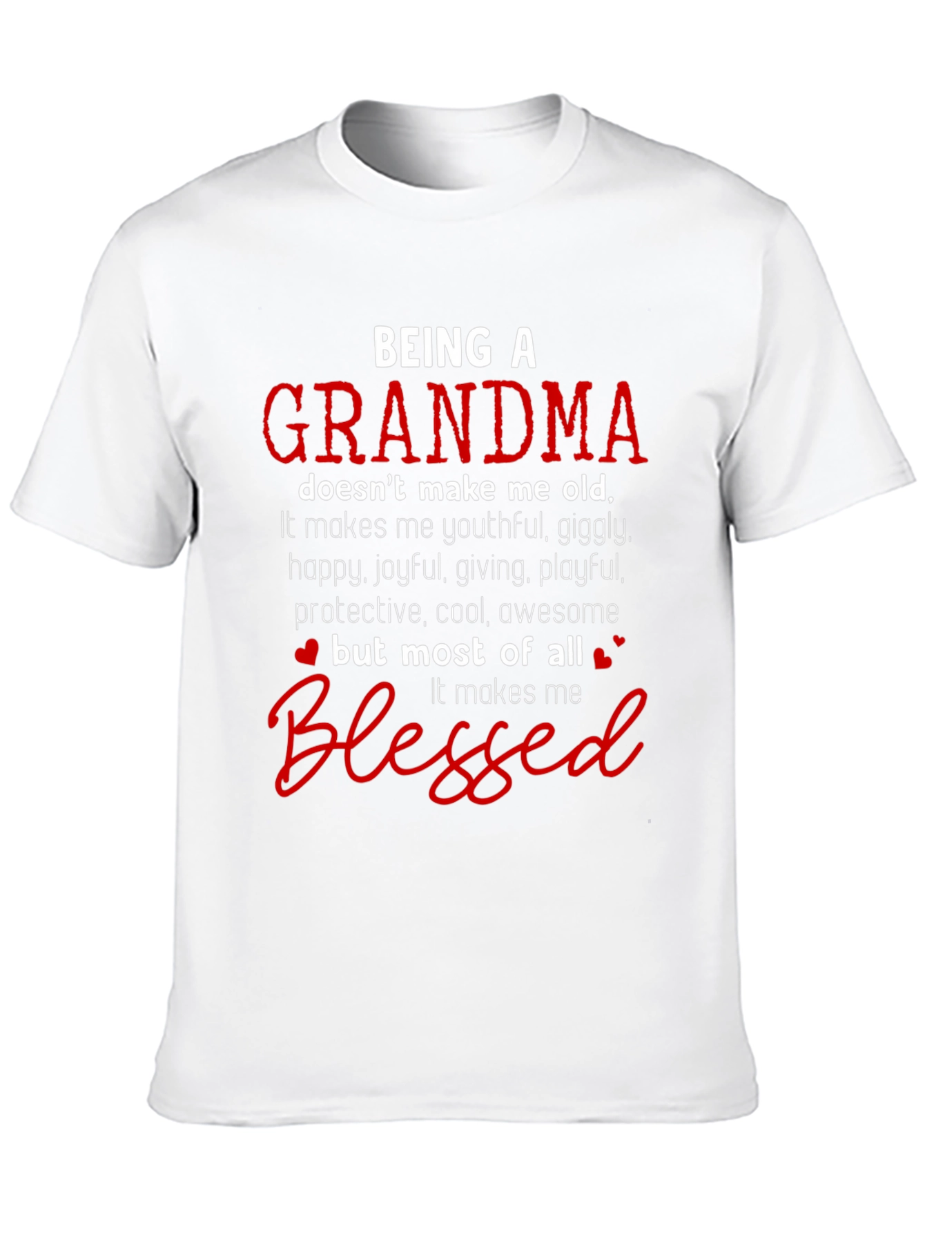 Black Grandma Blessed T-Shirt view 10
