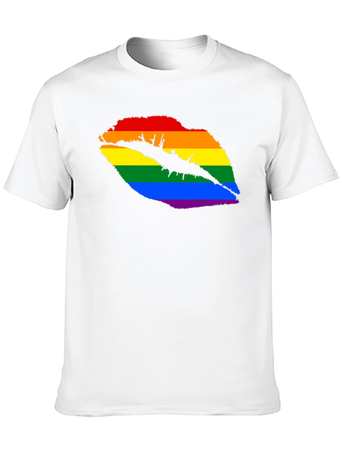 Black Pride Lips Graphic Tee - Black Unisex T-Shirt view 10