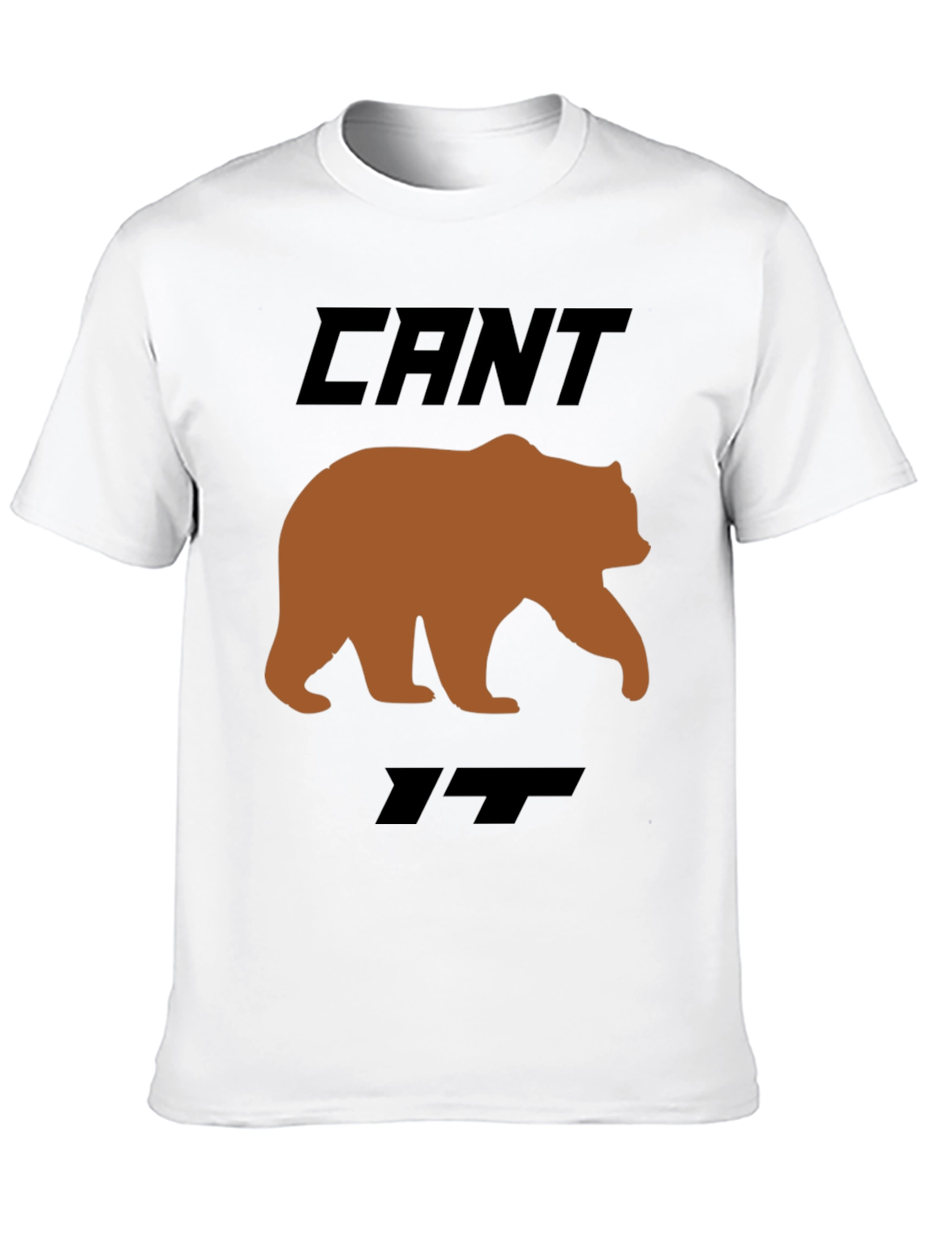 Black Can't Bear It Funny Graphic T-Shirt view 10