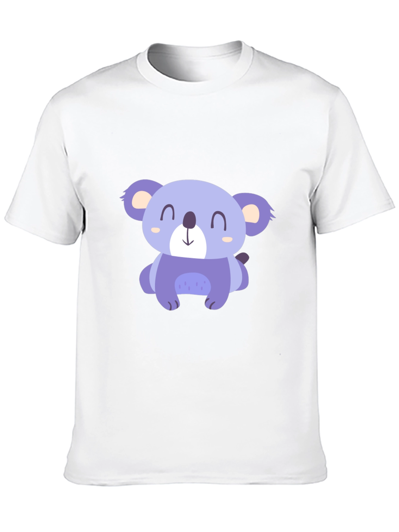Black Cute Koala Graphic Tee - Casual Black T-Shirt view 10