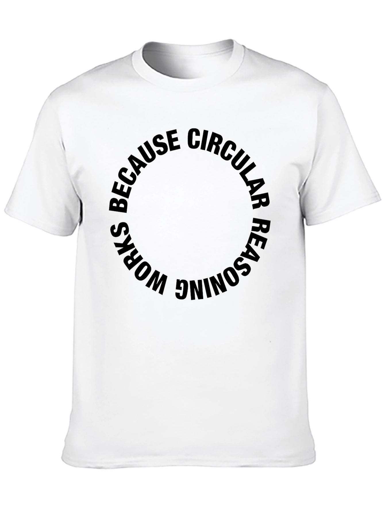 Black Circular Reasoning Black T-Shirt view 10