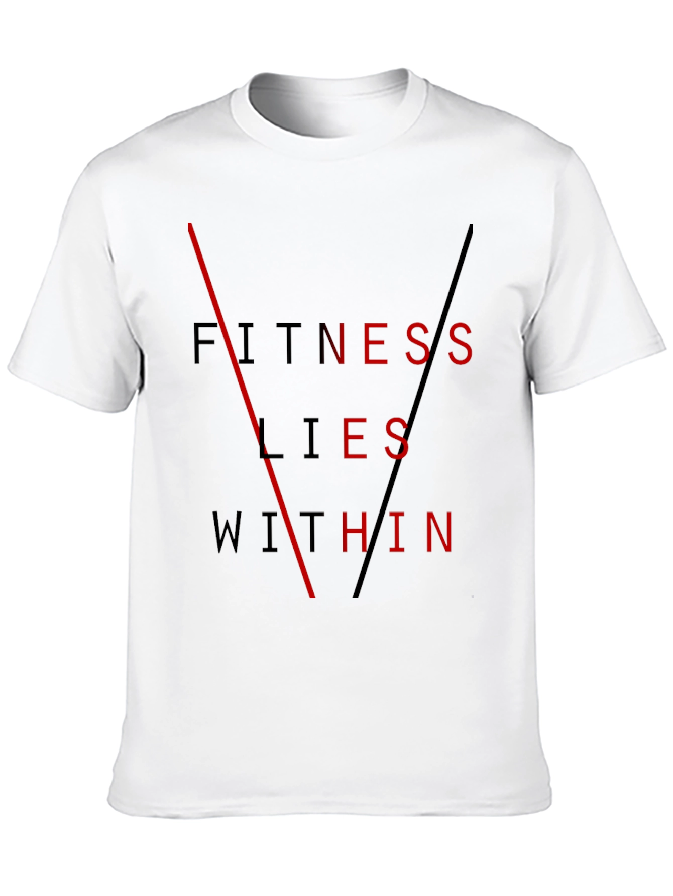 Black Fitness Lies Within Black Graphic Tee view 10