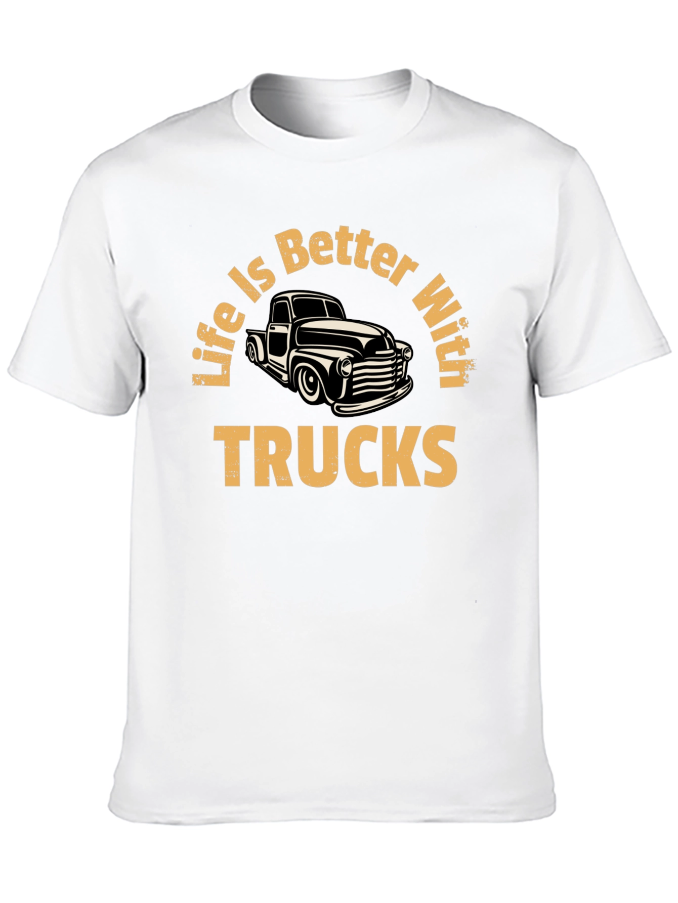 Black Life is Better With Trucks Graphic T-Shirt view 10