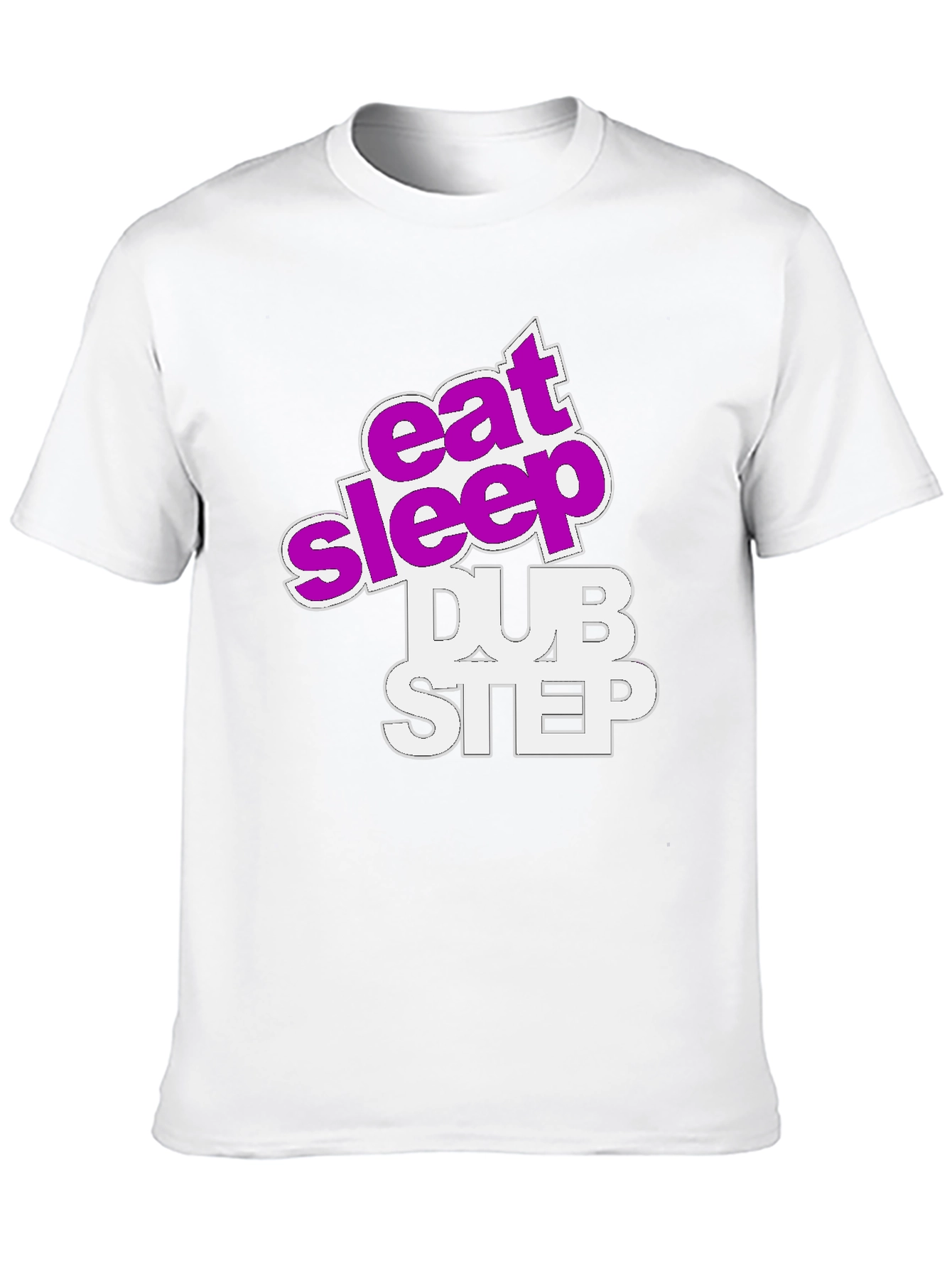 Black Eat Sleep Dubstep Graphic Tee view 10