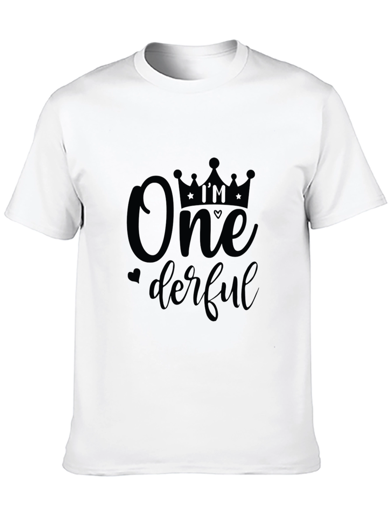 Black One-derful Graphic Tee - Stylish Birthday Shirt view 10