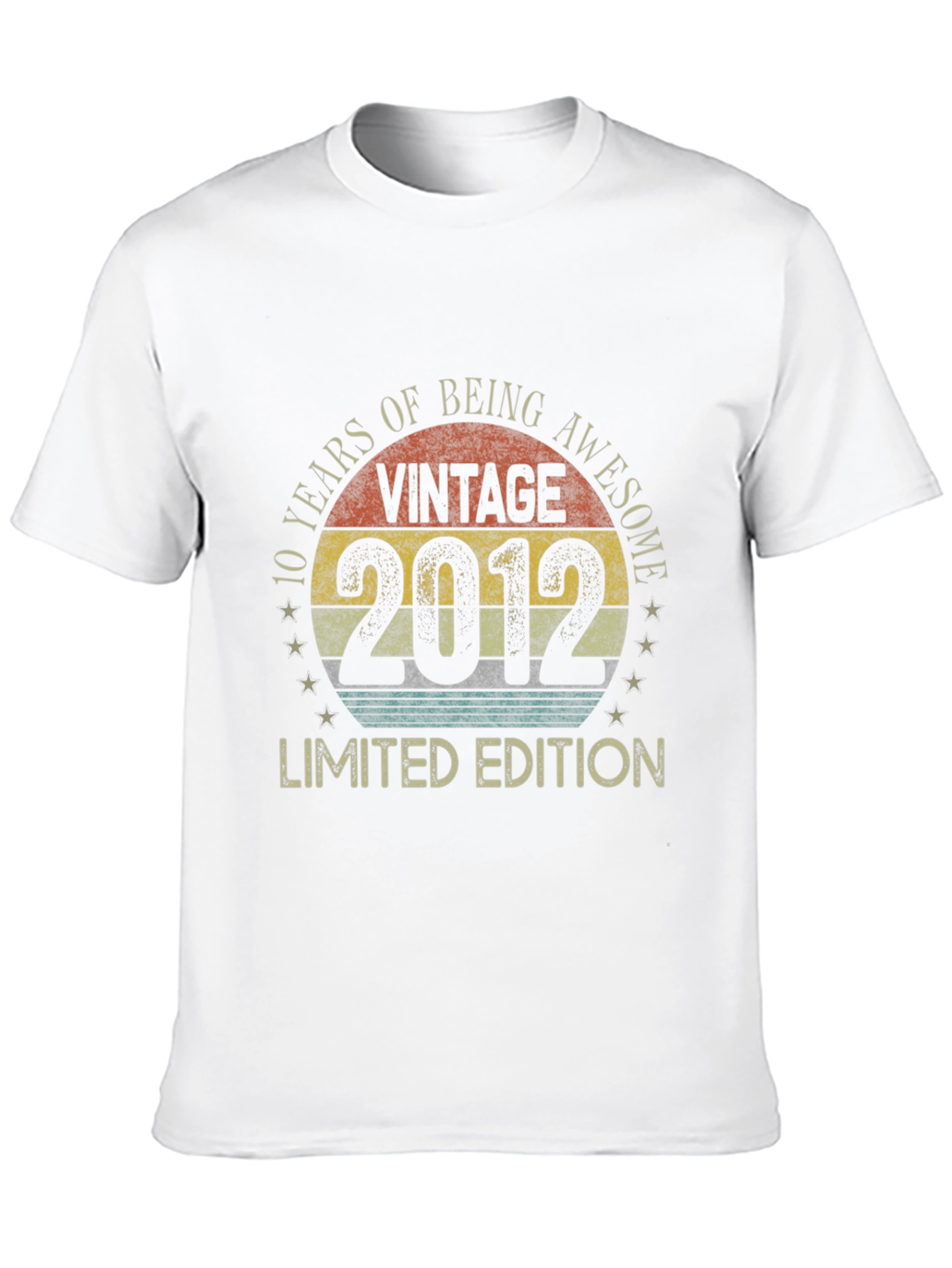 Black Vintage 2012 Limited Edition 10th Anniversary T-Shirt view 10