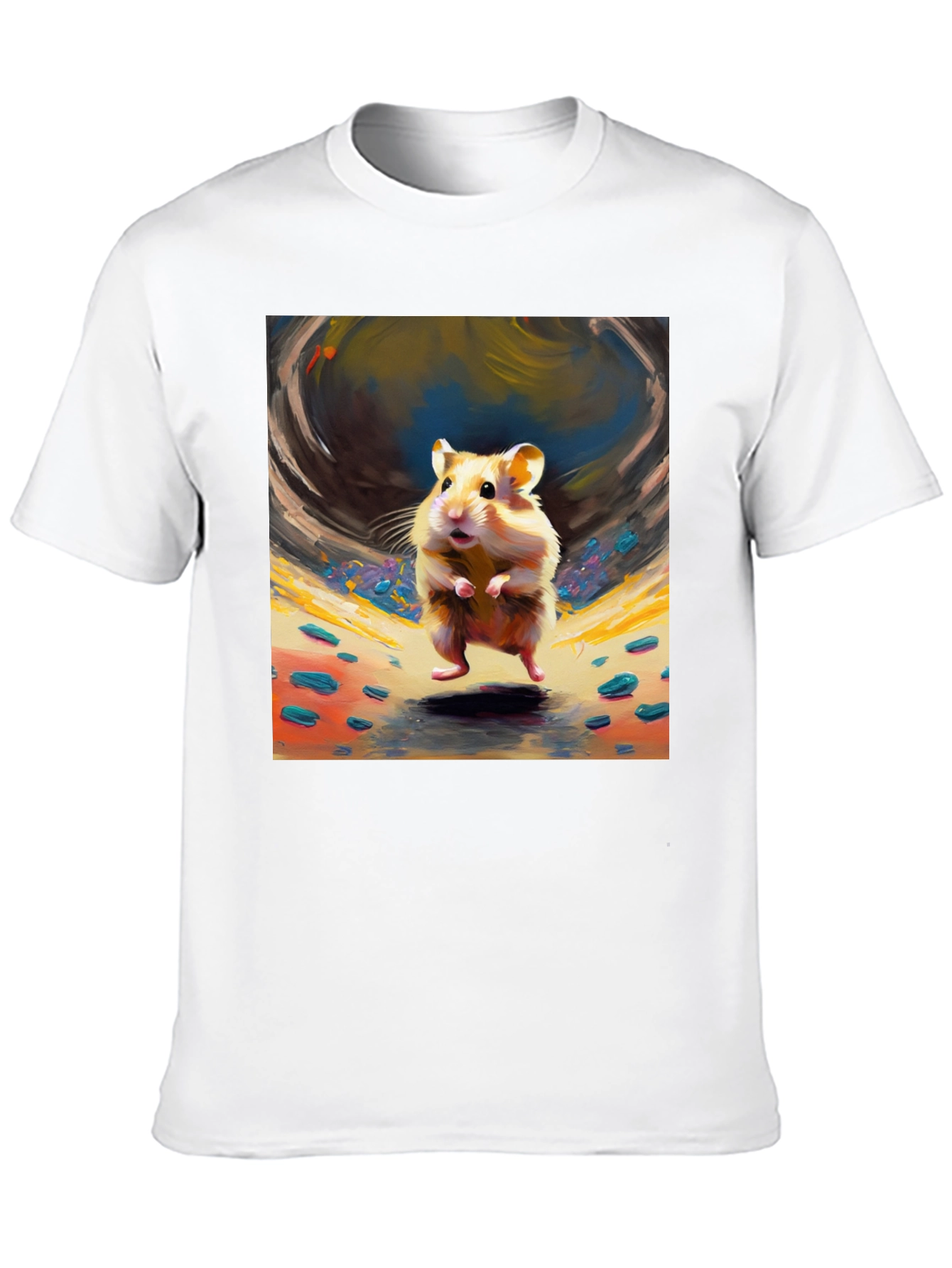 Black Hamster Art Graphic Tee - Stylish Comfort view 10