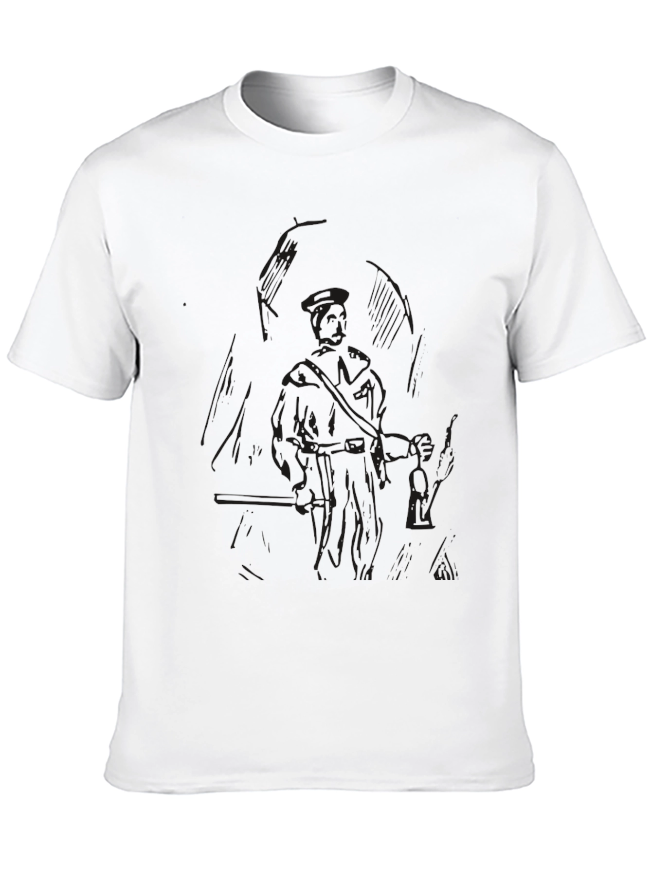 Black Dark Knight Graphic Tee - Soft Cotton Blend view 10