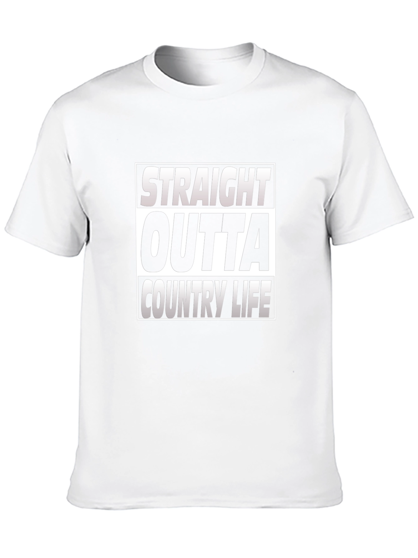 Black Straight Outta Country Life Graphic T-Shirt view 10