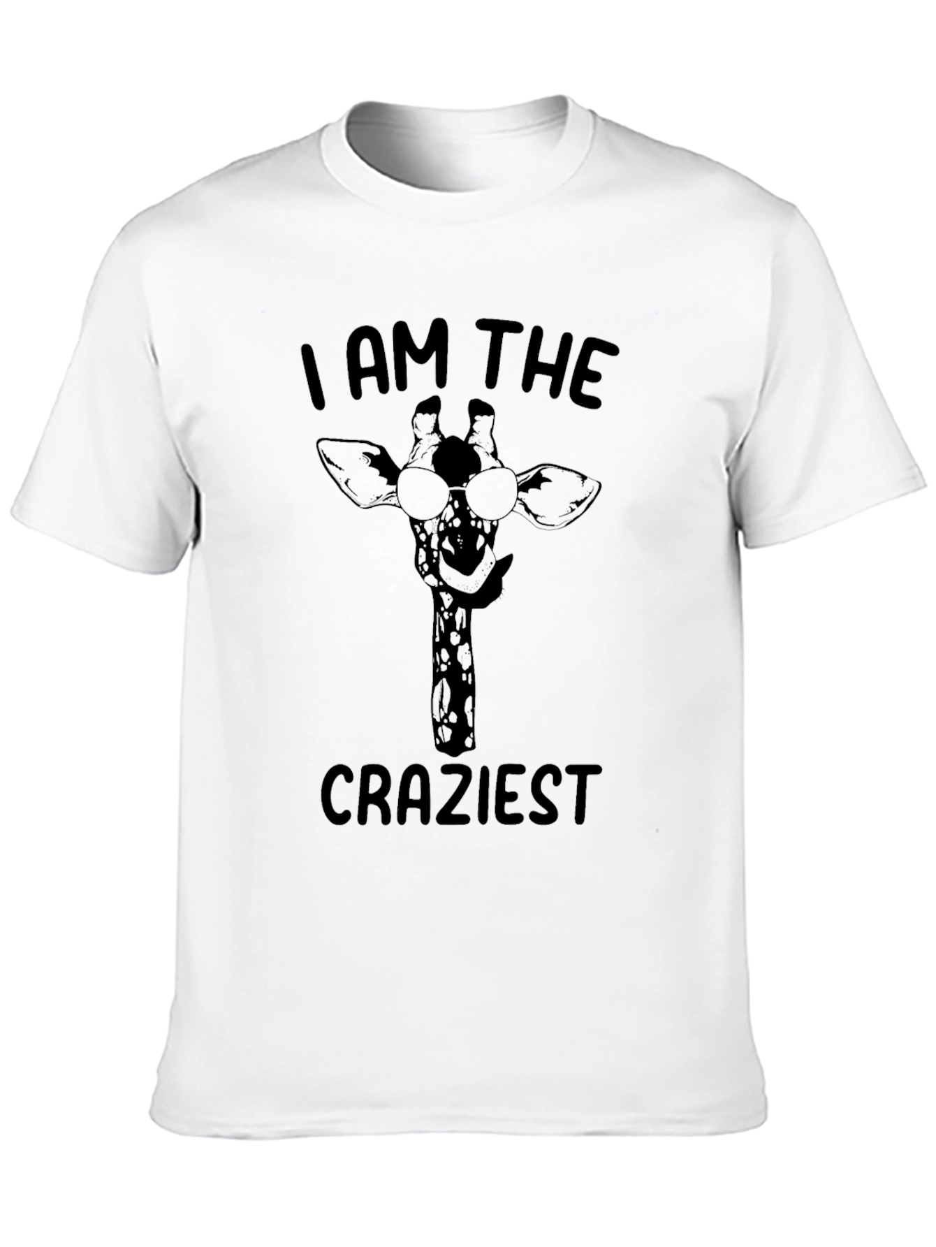 Black Crazy Giraffe Graphic Tee view 10