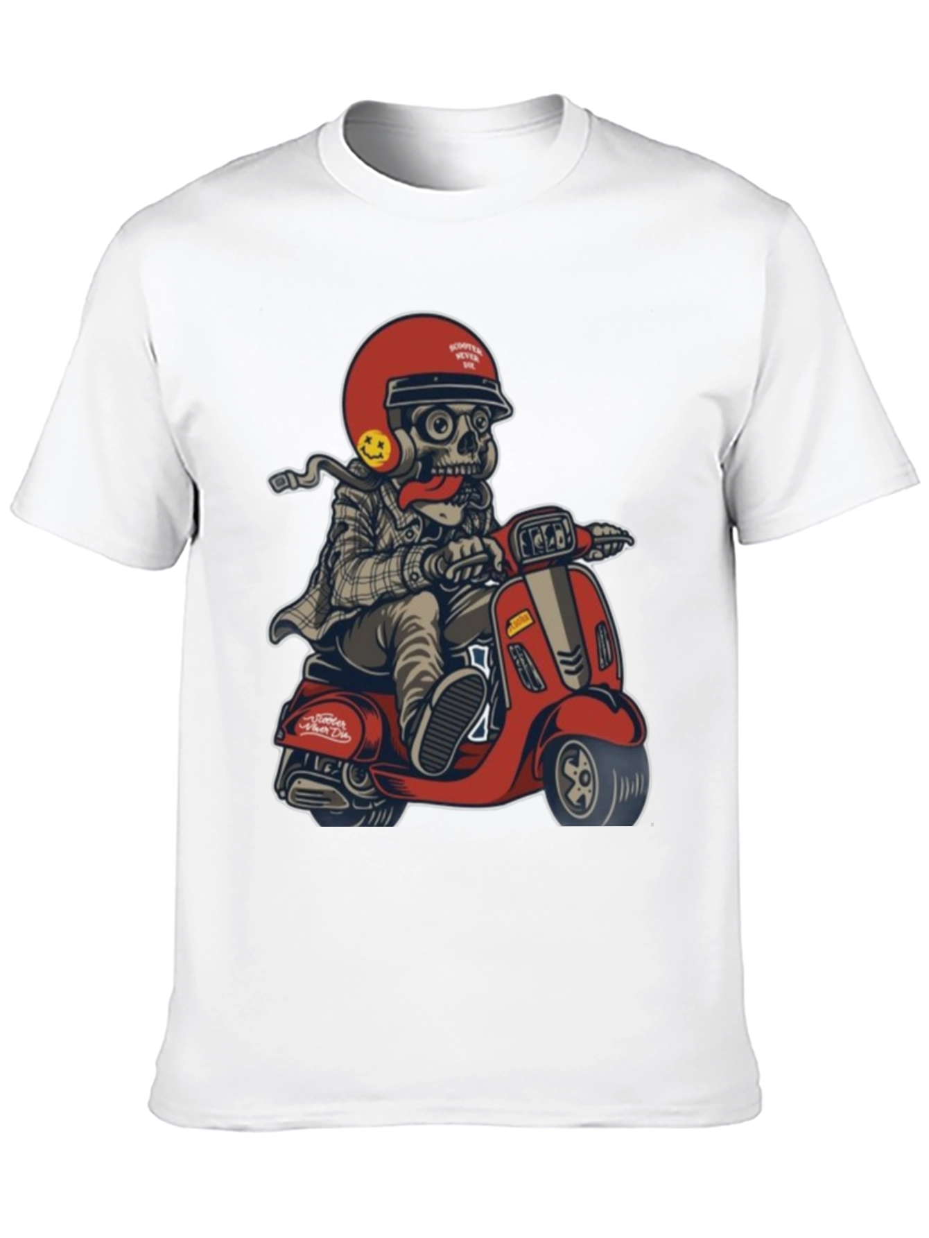 Black Skull Rider Graphic Tee - Cool & Unique Design view 10