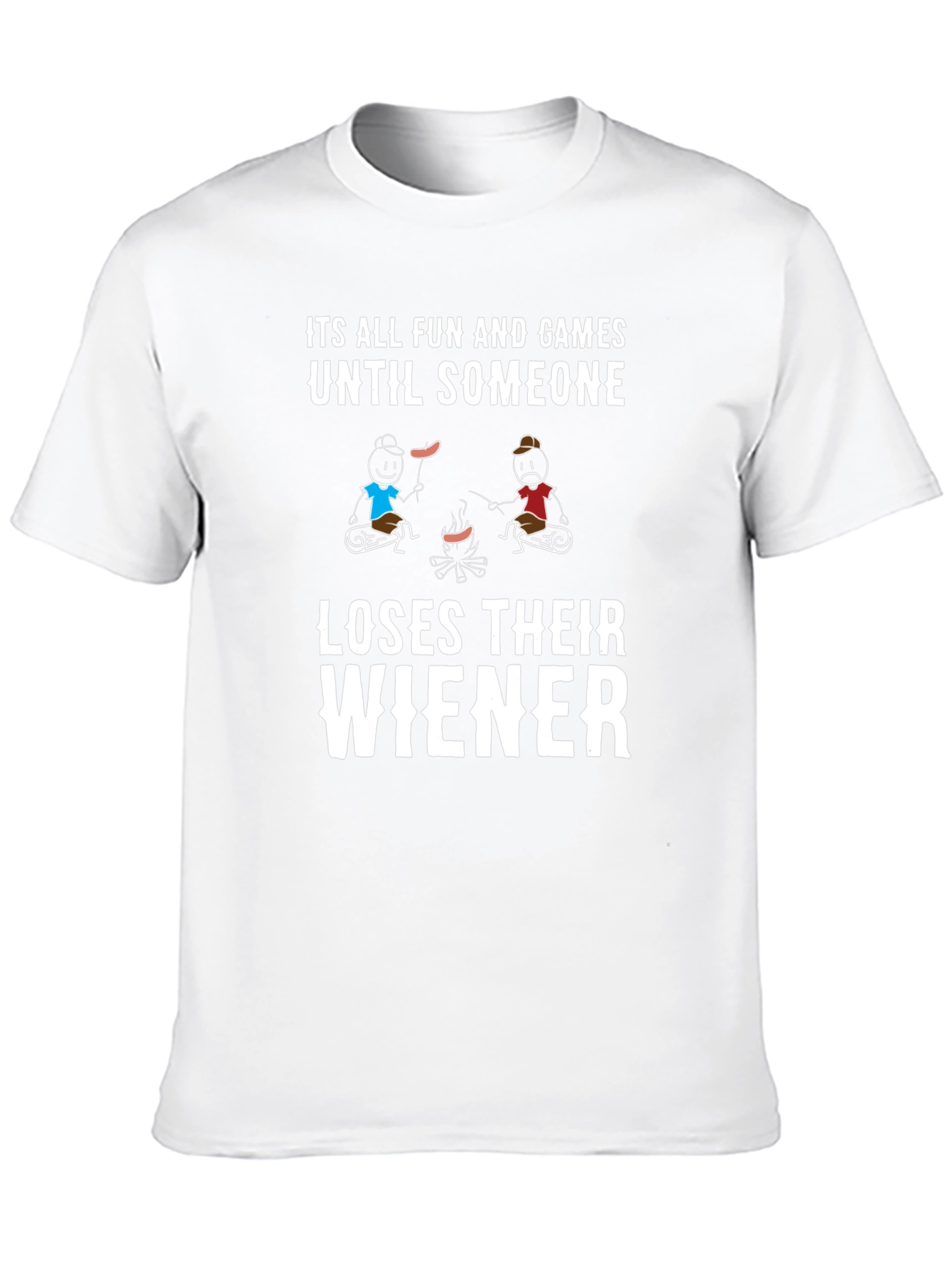Black Funny Camping Wiener T-Shirt view 10