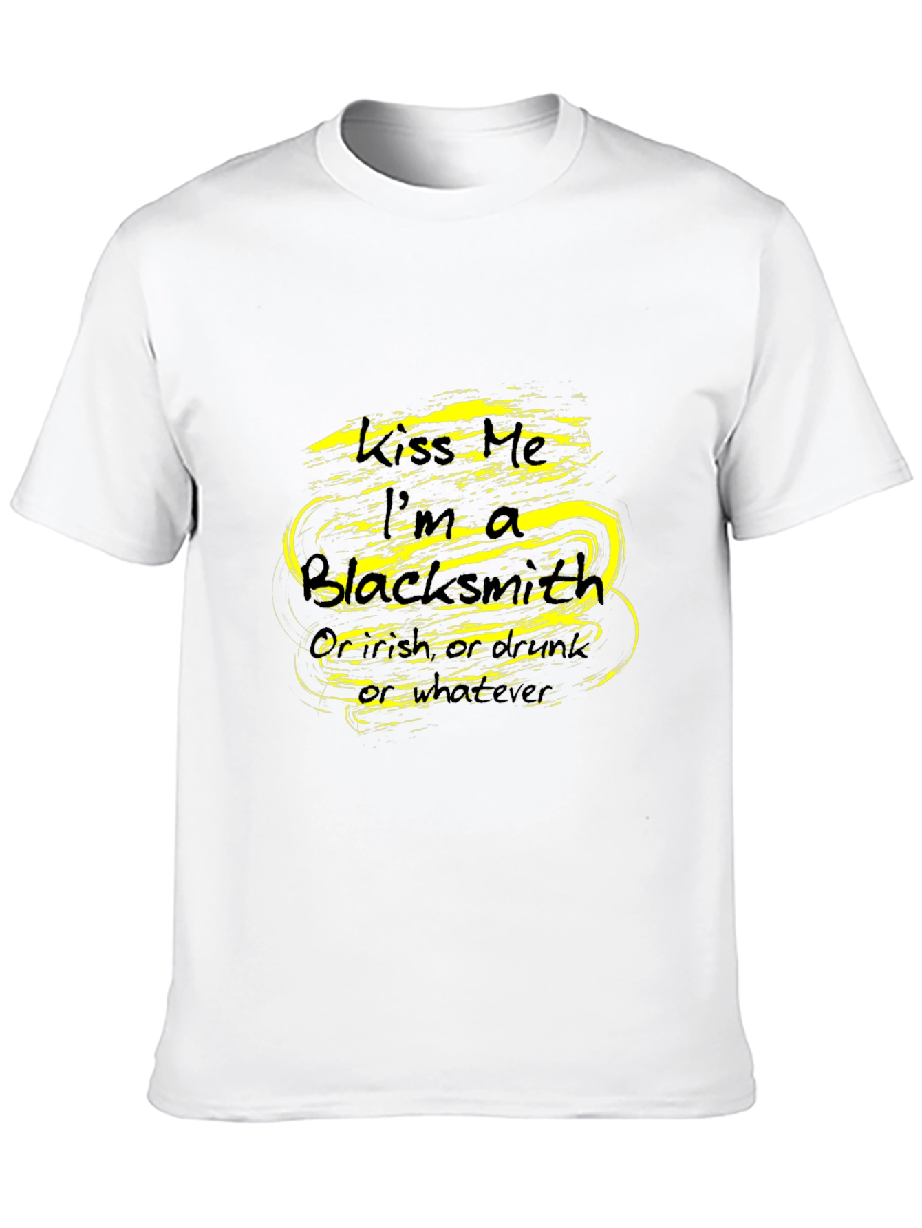 Black Kiss Me I'm A Blacksmith - Novelty T-Shirt view 10