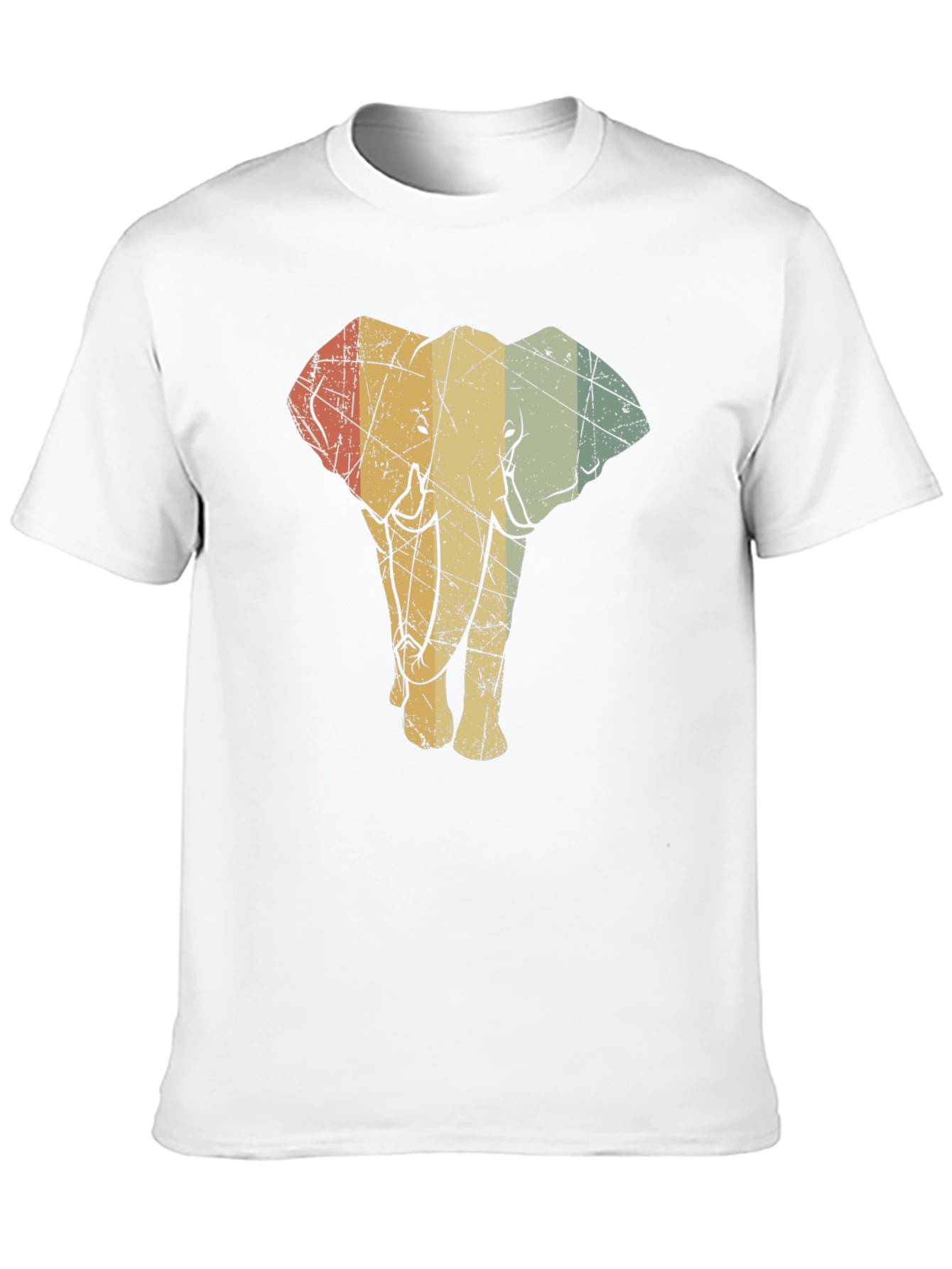 Black Vintage Elephant Graphic Tee - Unisex Black T-Shirt view 10