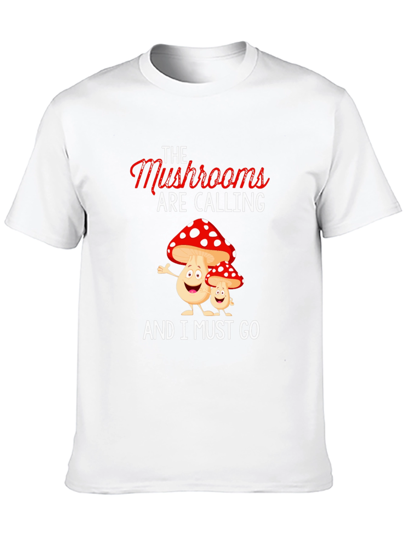 Black Mushroom Calling T-Shirt view 10