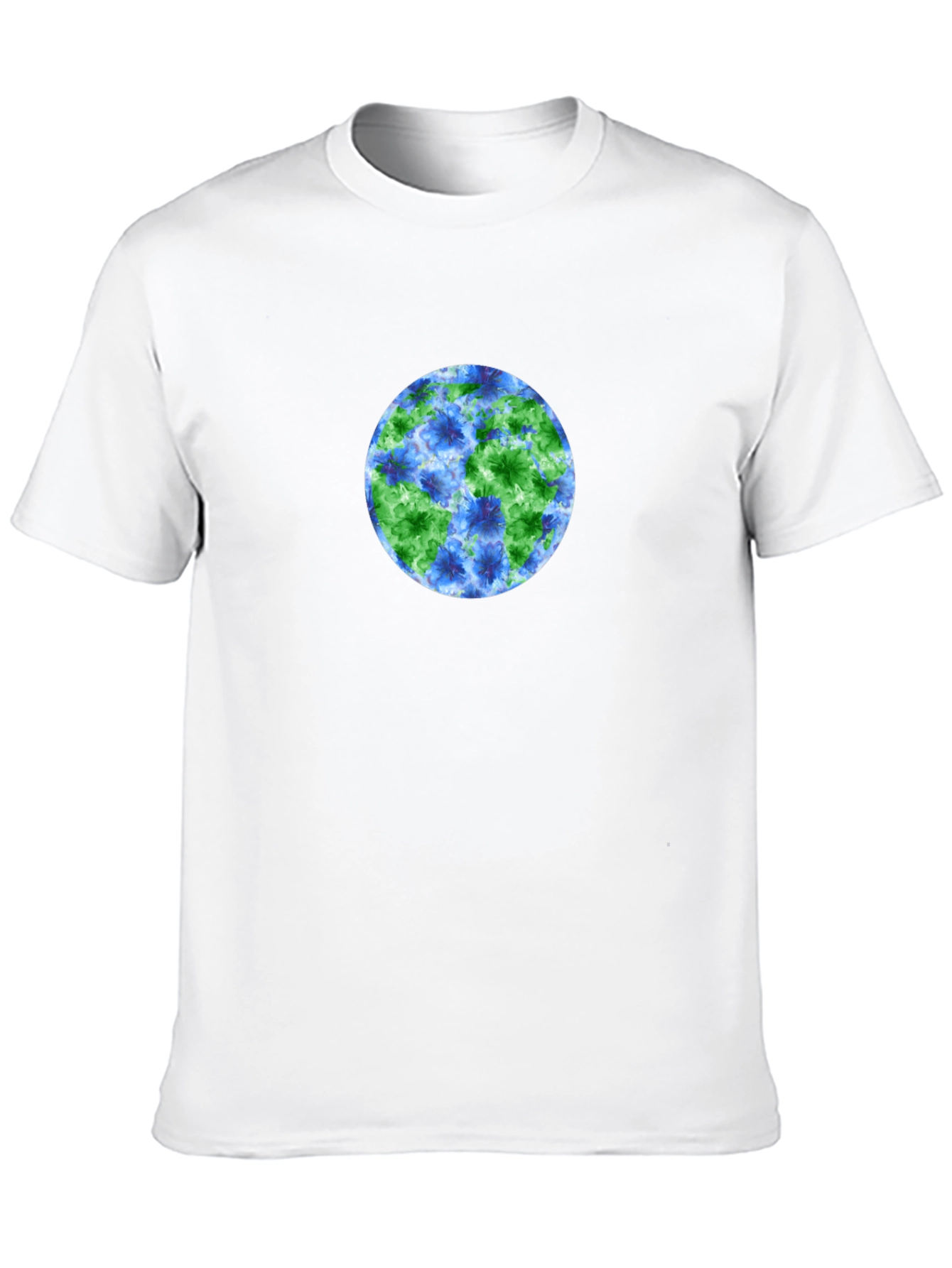 Black Earth Floral Graphic Tee - Soft Black Cotton T-Shirt view 10