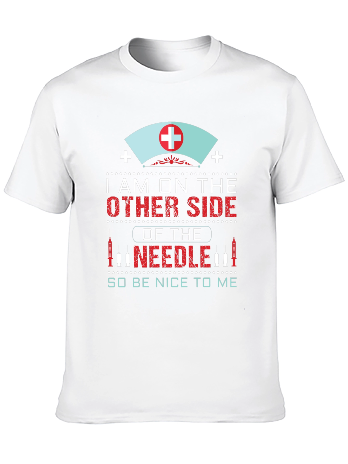 Black Nurse Needle T-Shirt: I'm on the Other Side view 10