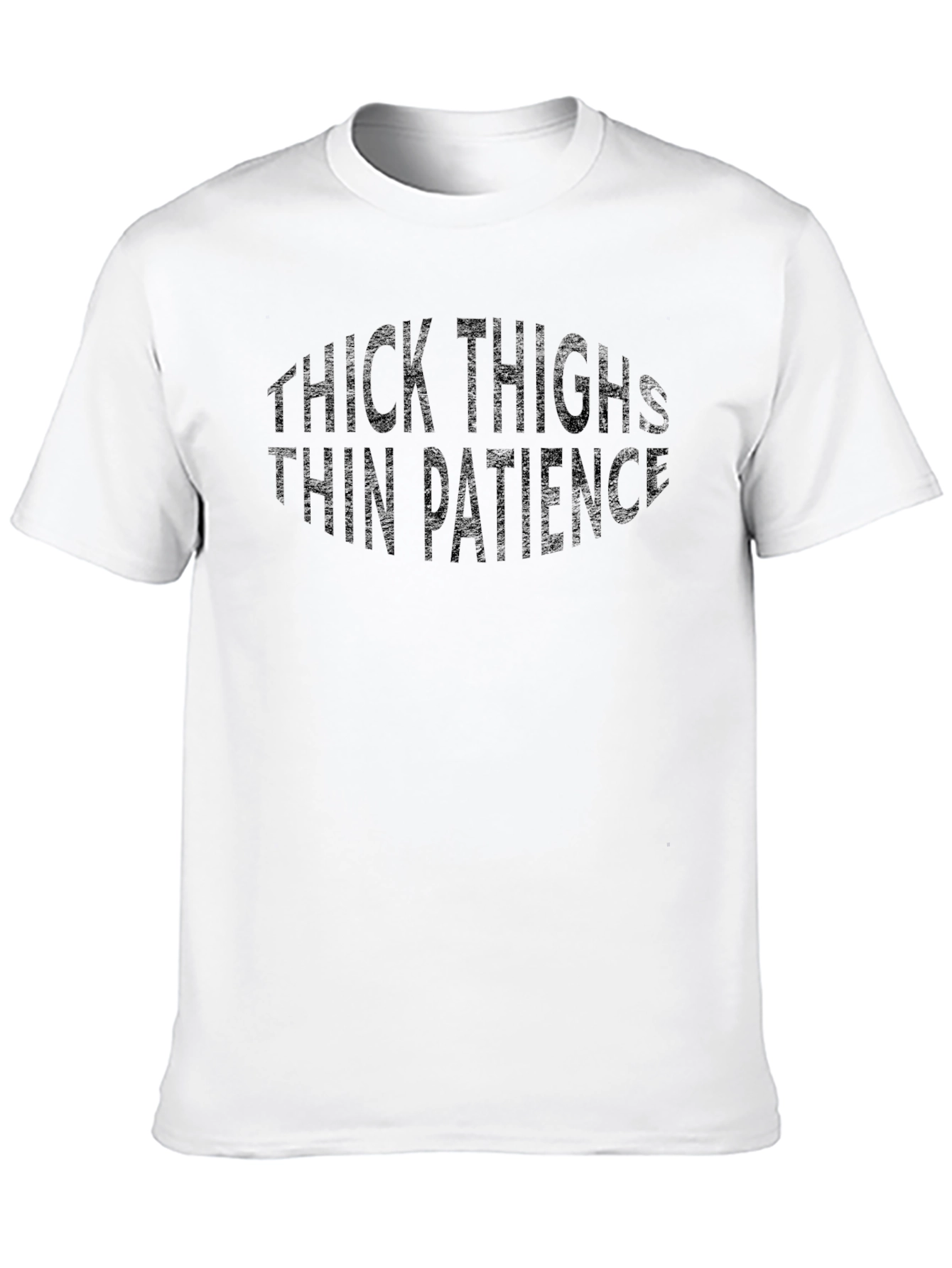Black Thick Thighs Thin Patience Graphic Tee view 10