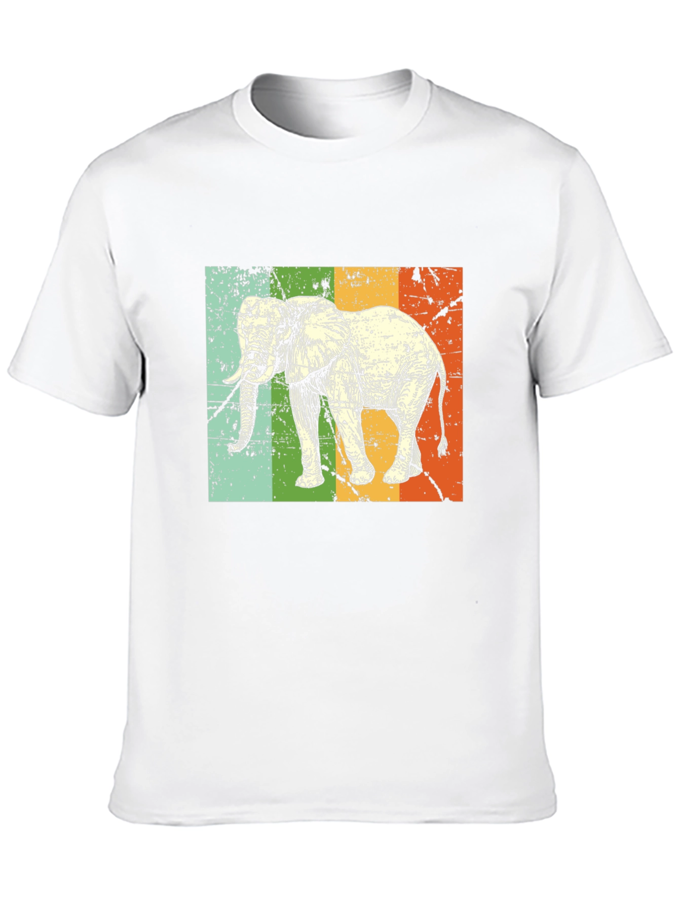 Black Retro Elephant Graphic Tee - Black view 10