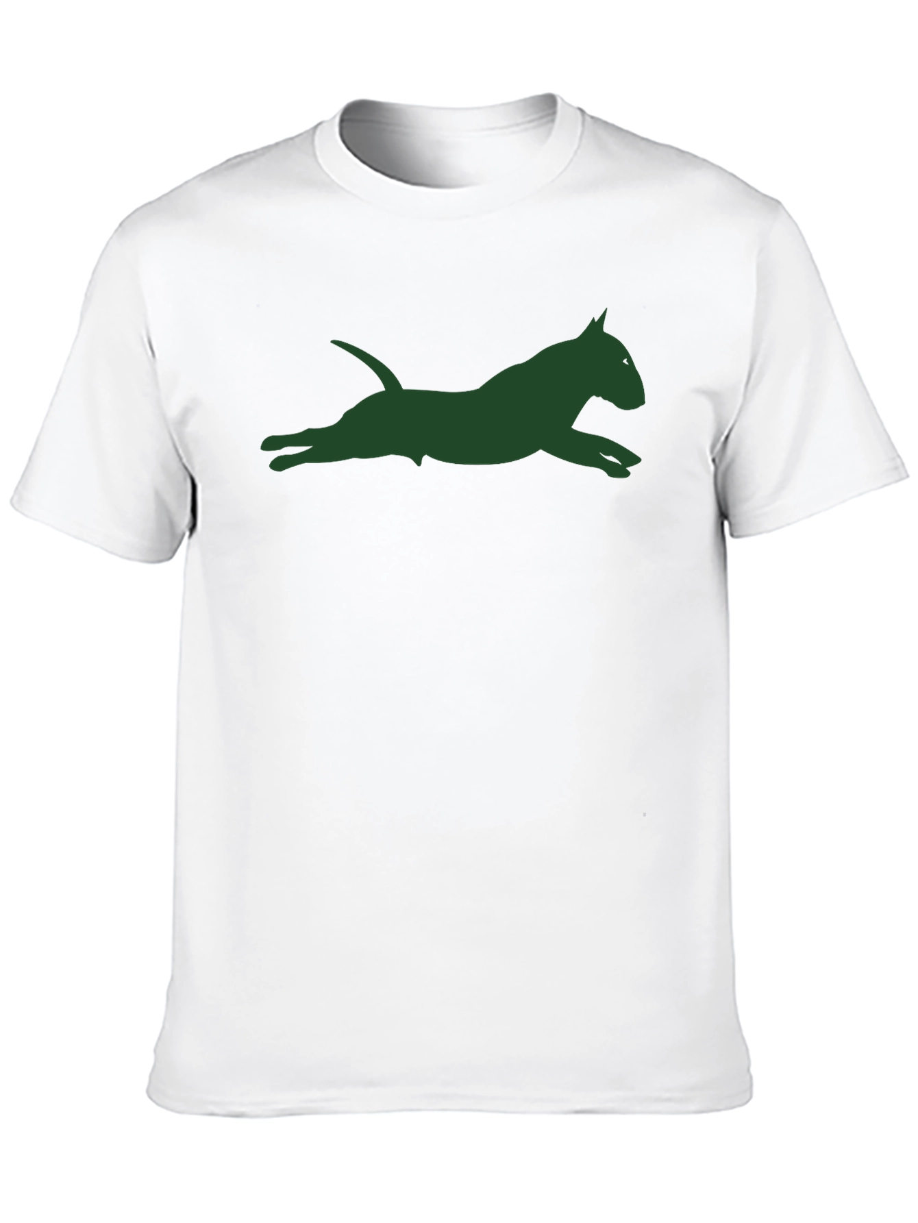 Black Dog Silhouette Graphic Tee - Unisex Black T-Shirt view 10