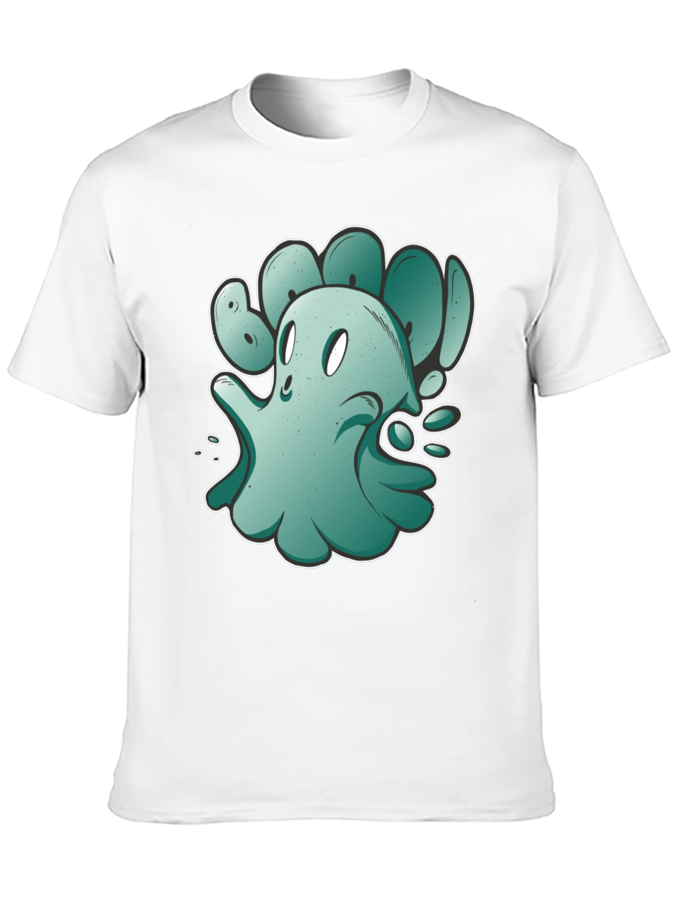 Black Ghost Graphic Black T-Shirt view 10