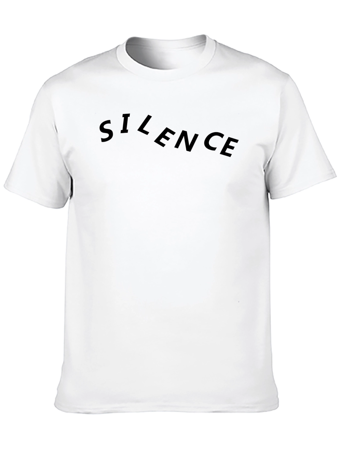 Black Silence Graphic Tee - Classic Black T-Shirt view 10