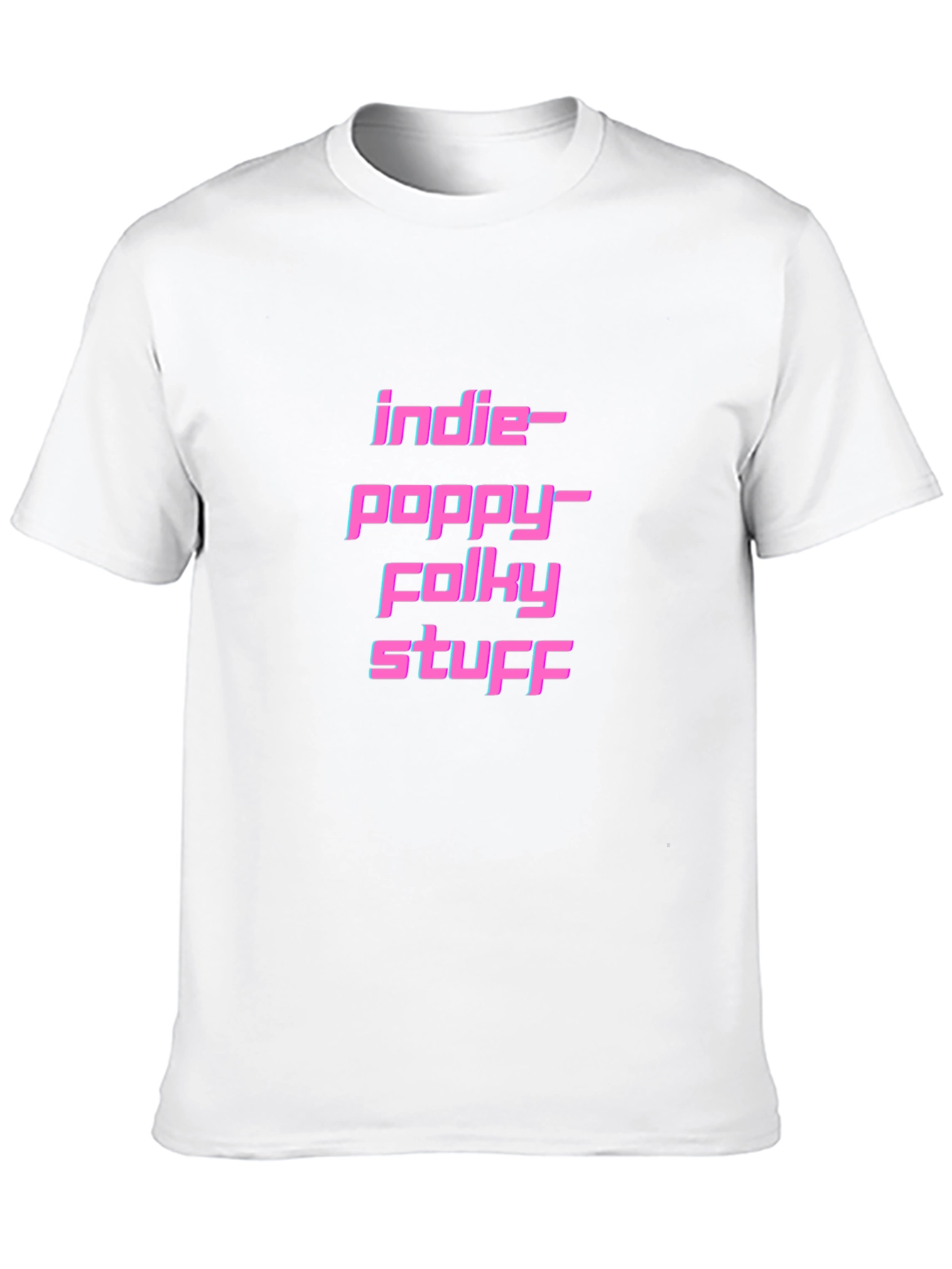 Black Indie-Poppy-Folky Stuff Graphic Tee view 10