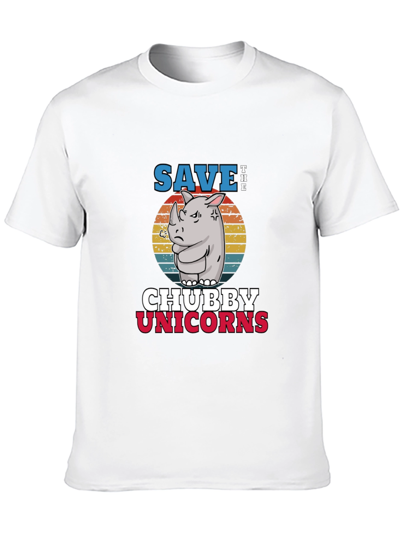 Black Save the Chubby Unicorns Black T-Shirt view 10