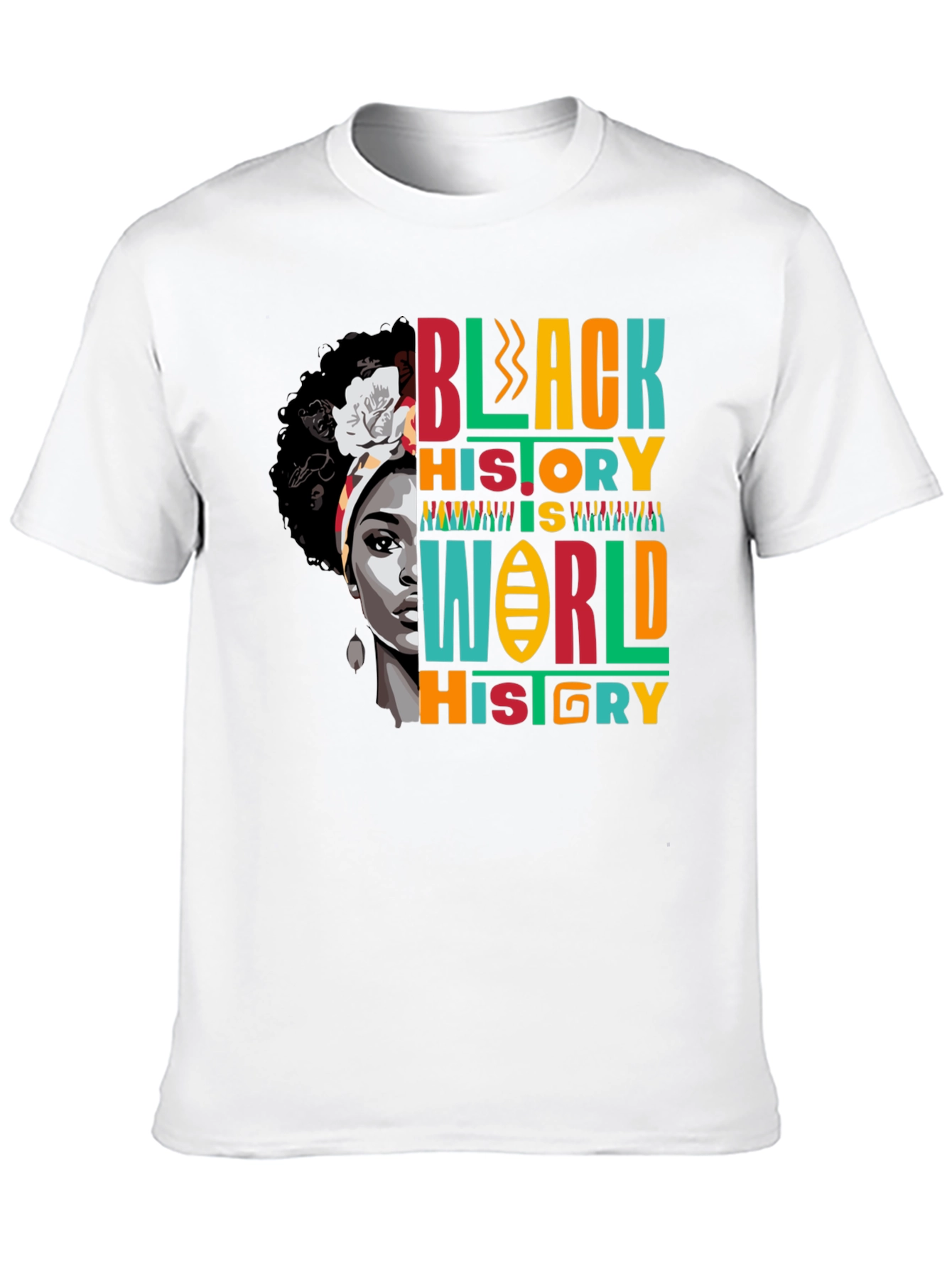 Black Black History is World History T-Shirt view 10