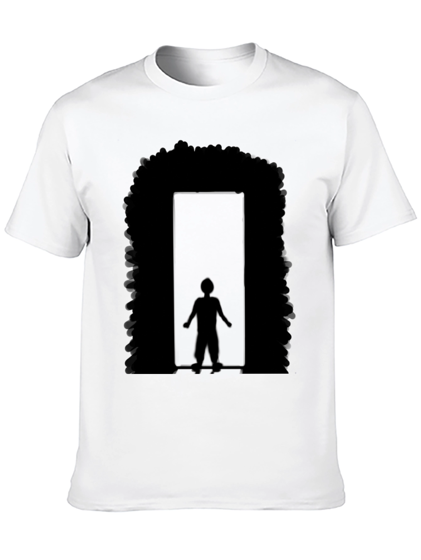 Black Afro Doorway Graphic T-Shirt - Black view 10
