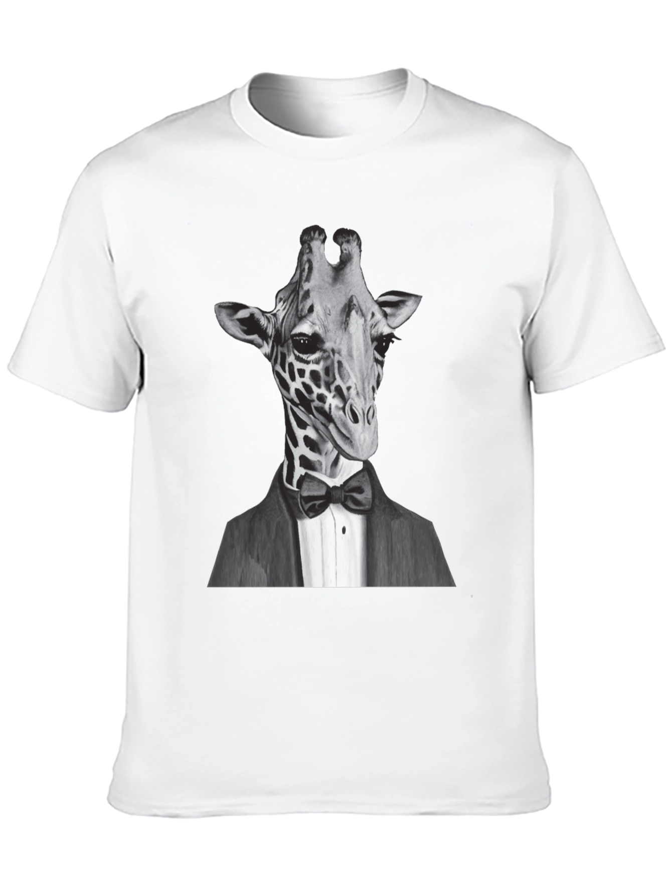 Black Giraffe Tuxedo T-Shirt - Animal Lover Tee view 10