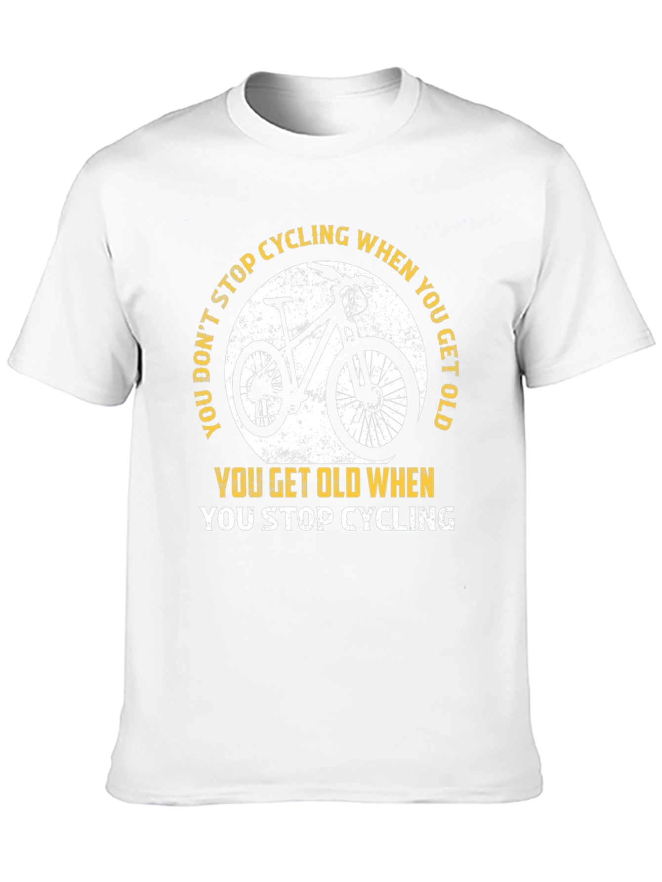 Black Cycling T-Shirt: Don't Stop Cycling! view 10